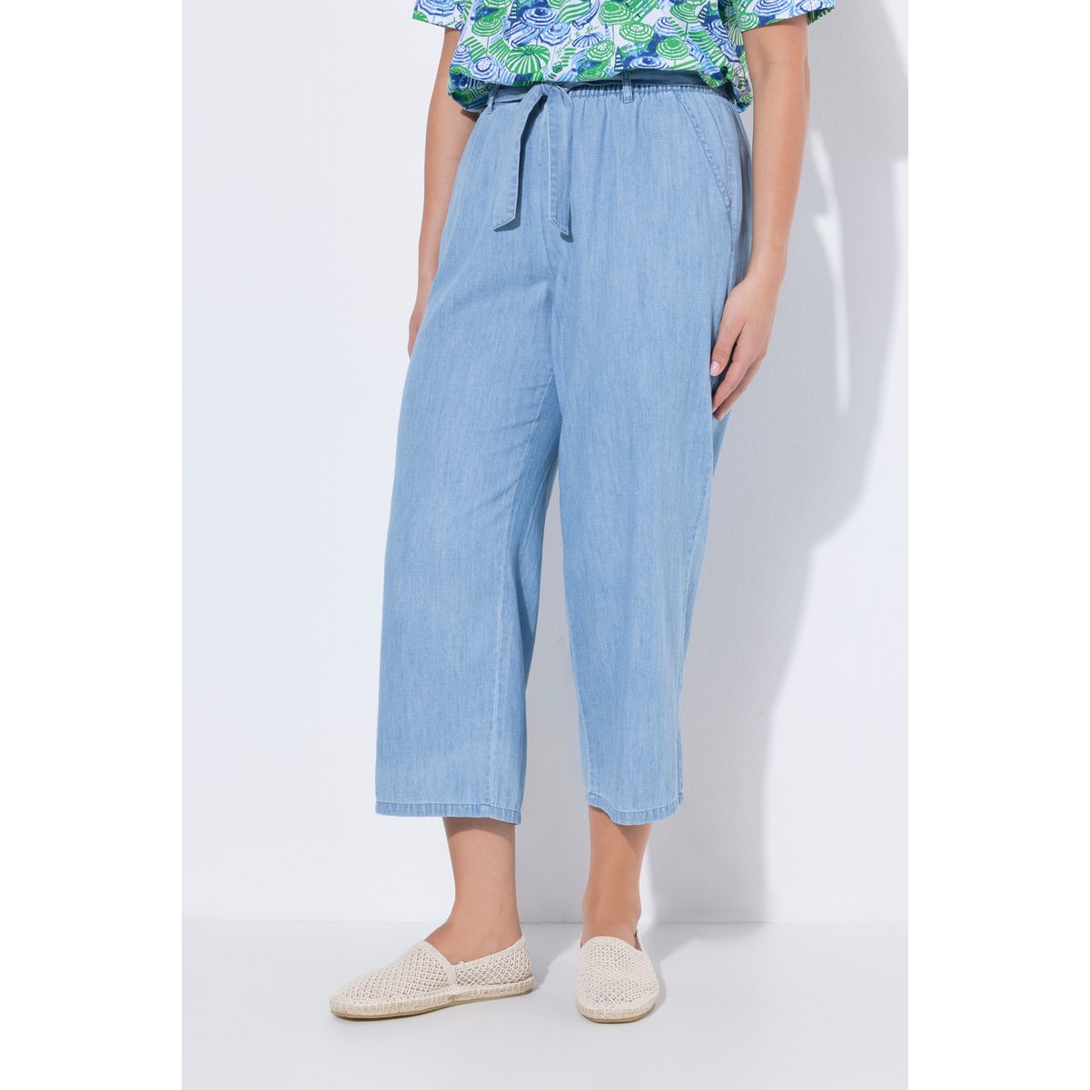 Jupe-culotte Rose, en Lyocell mélangé bleu clair, ULLA POPKEN