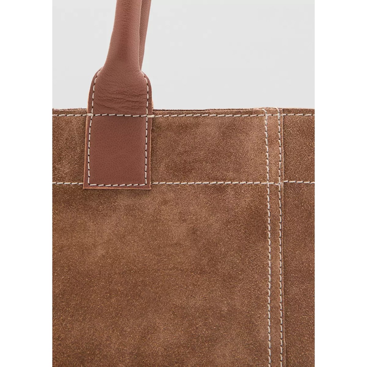 Sac 100 % cuir suédé sable, MANGO TEEN