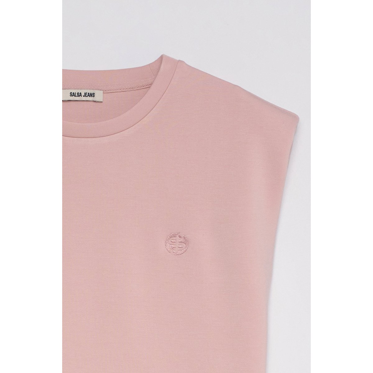 T-SHIRT À ÉPAULETTES rose, SALSA JEANS