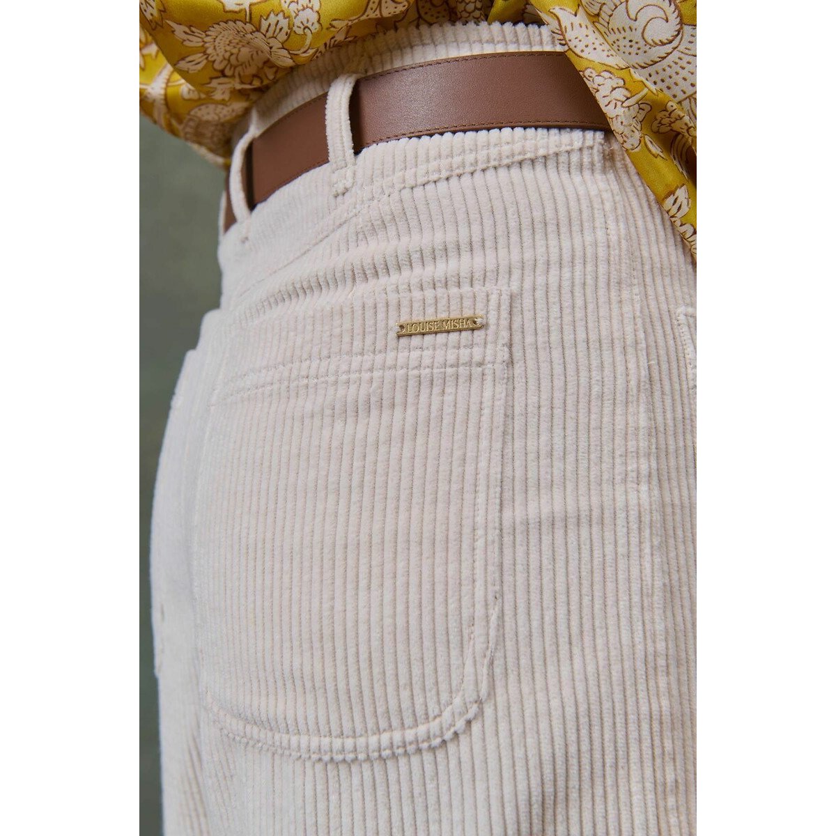 Doilloni Wide Leg Cropped Velour Trousers 90002867, LOUISE MISHA