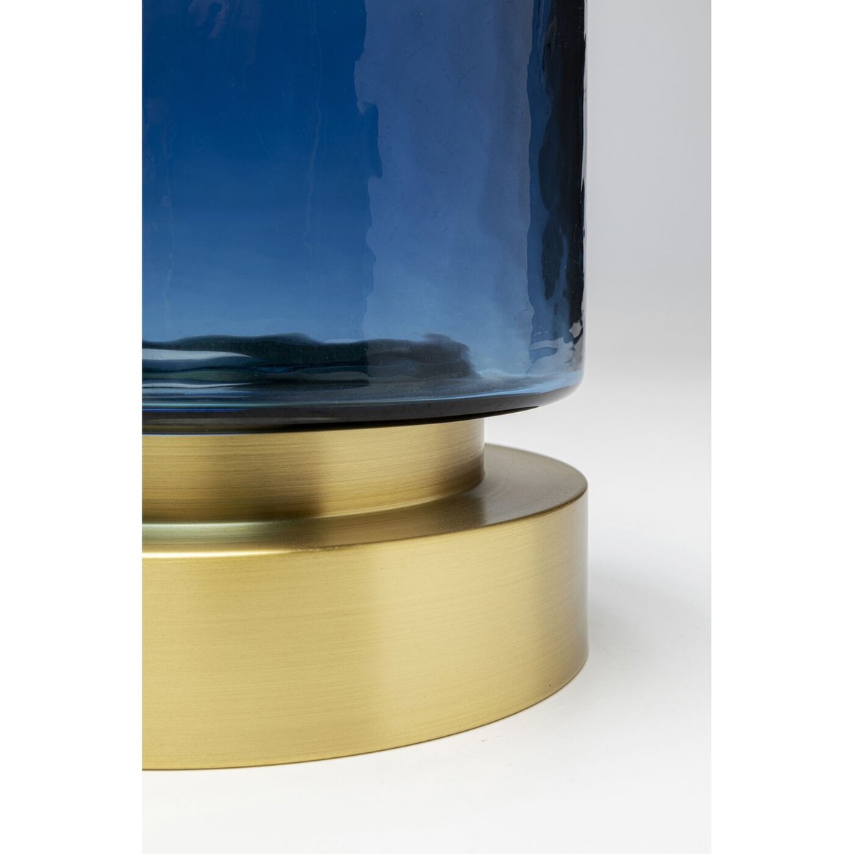 Vase en verre et laiton, LUMI bleu, KARE DESIGN