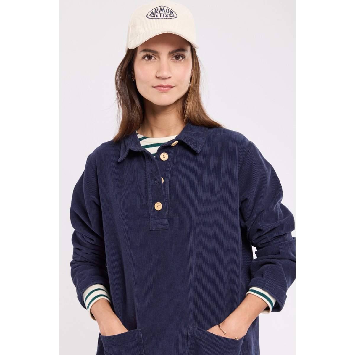 Robe vareuse Héritage en coton HERITAGE seal, ARMOR-LUX