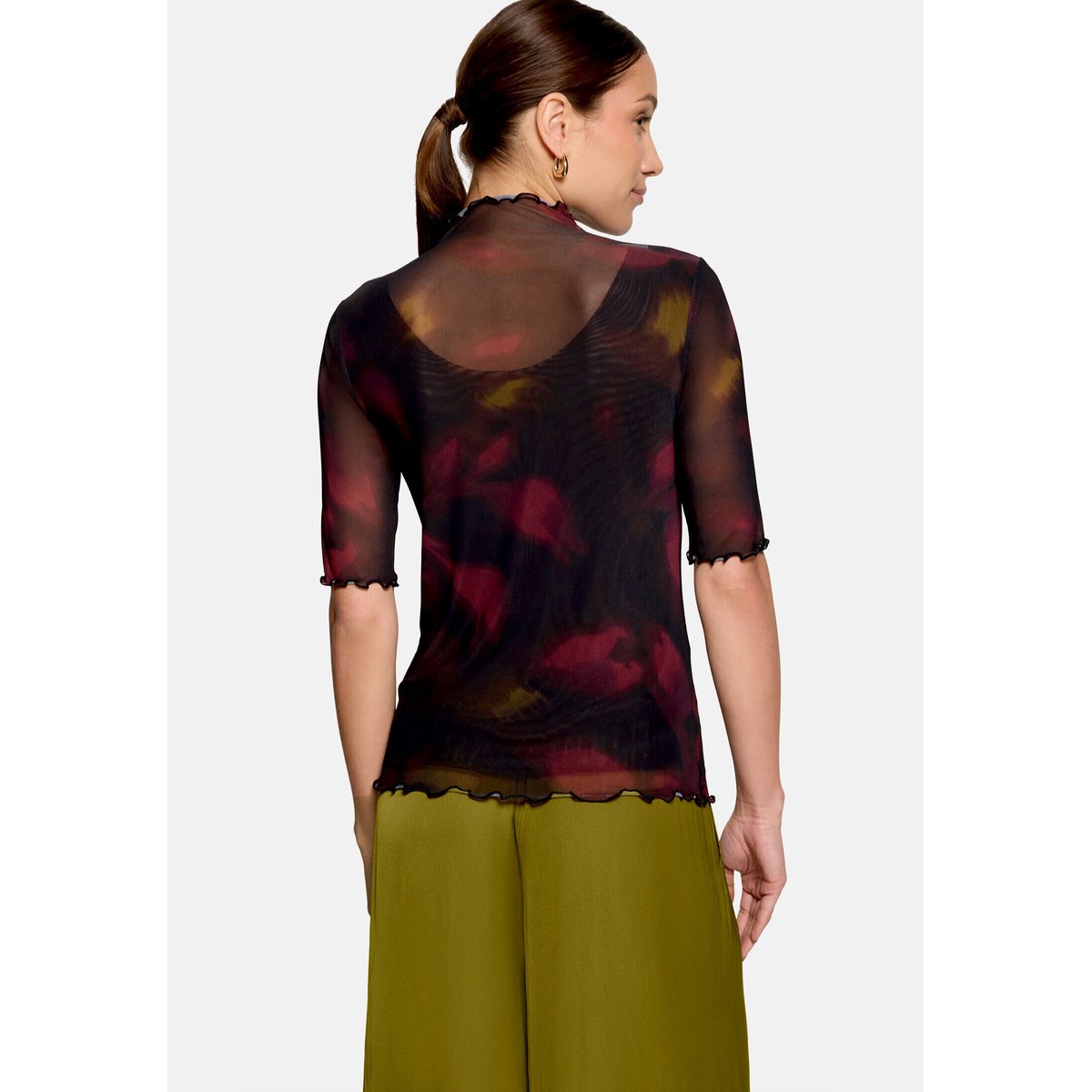 T-shirt à motifs black/dark red, ZERO