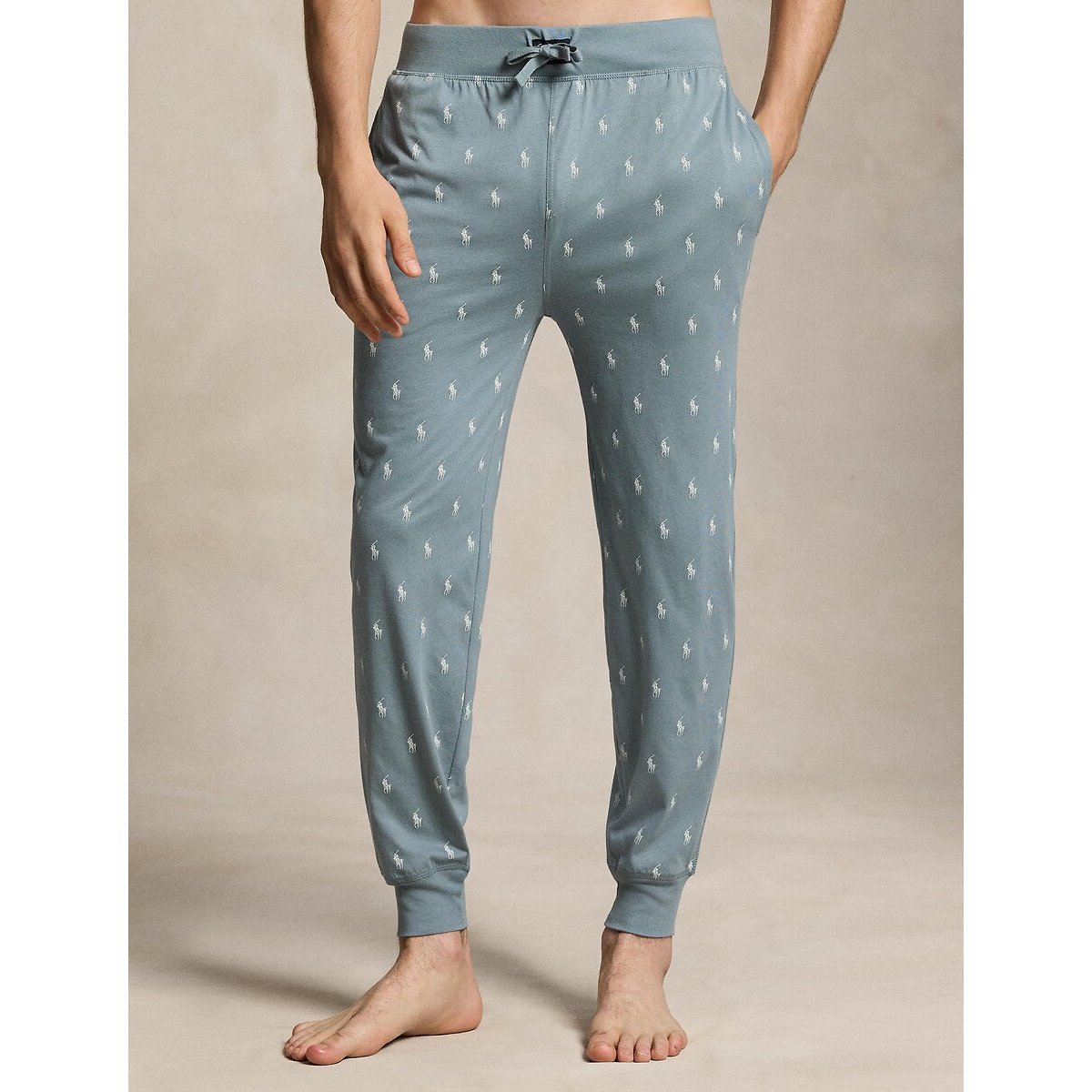 Pyjama Trousers with Pony Print grey, POLO RALPH LAUREN