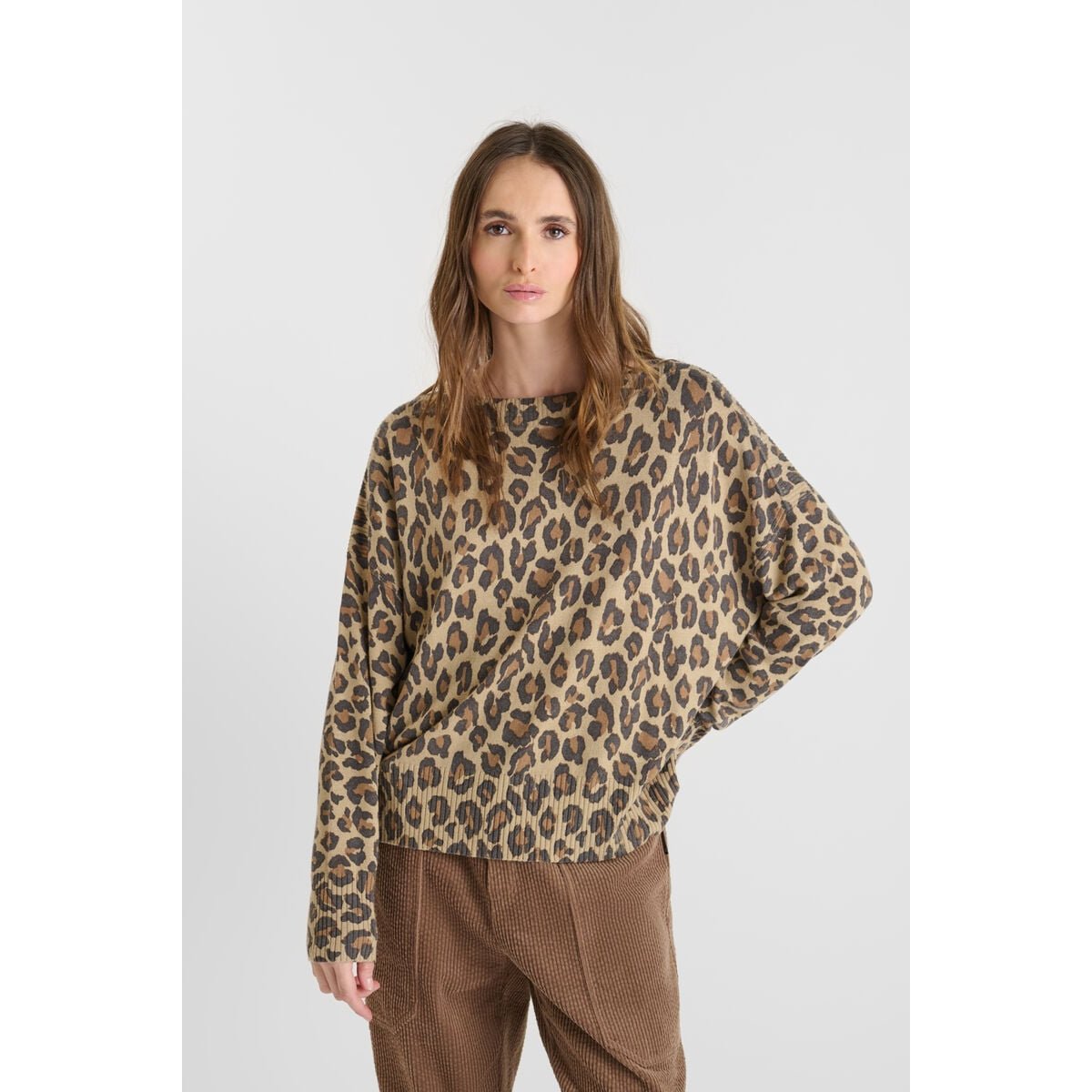 Pull LUDO leopard, LE TEMPS DES CERISES