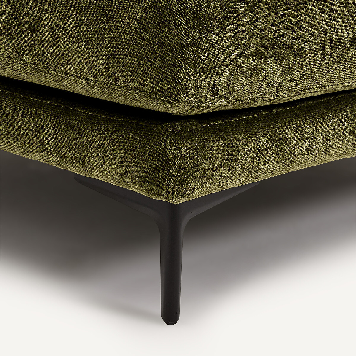 Divano angolare in velluto misto, MODERNISTE, design Emmanuel Gallina verde frutteto, AM.PM X EMMANUEL GALLINA