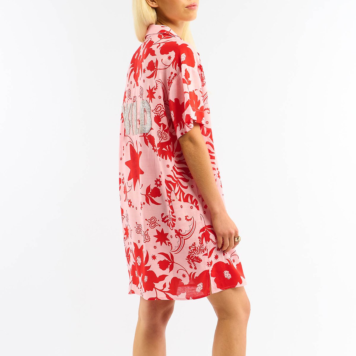 Robe courte à motifs ARGANCIA rose, WILD