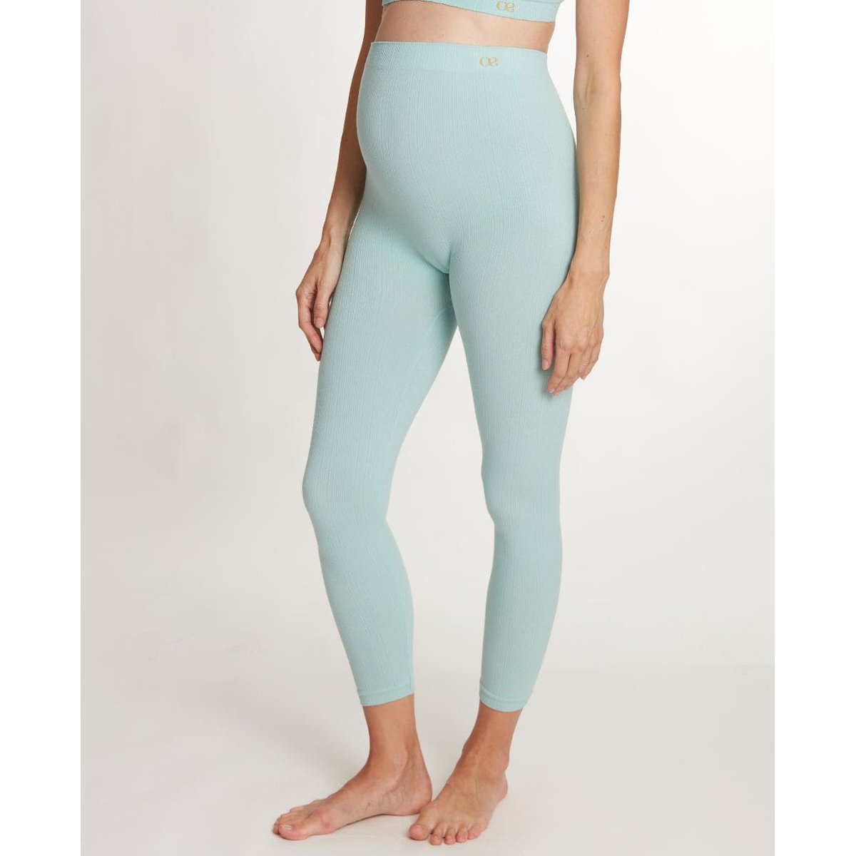 Legging de maternité Zoé vert d'eau, CACHE COEUR