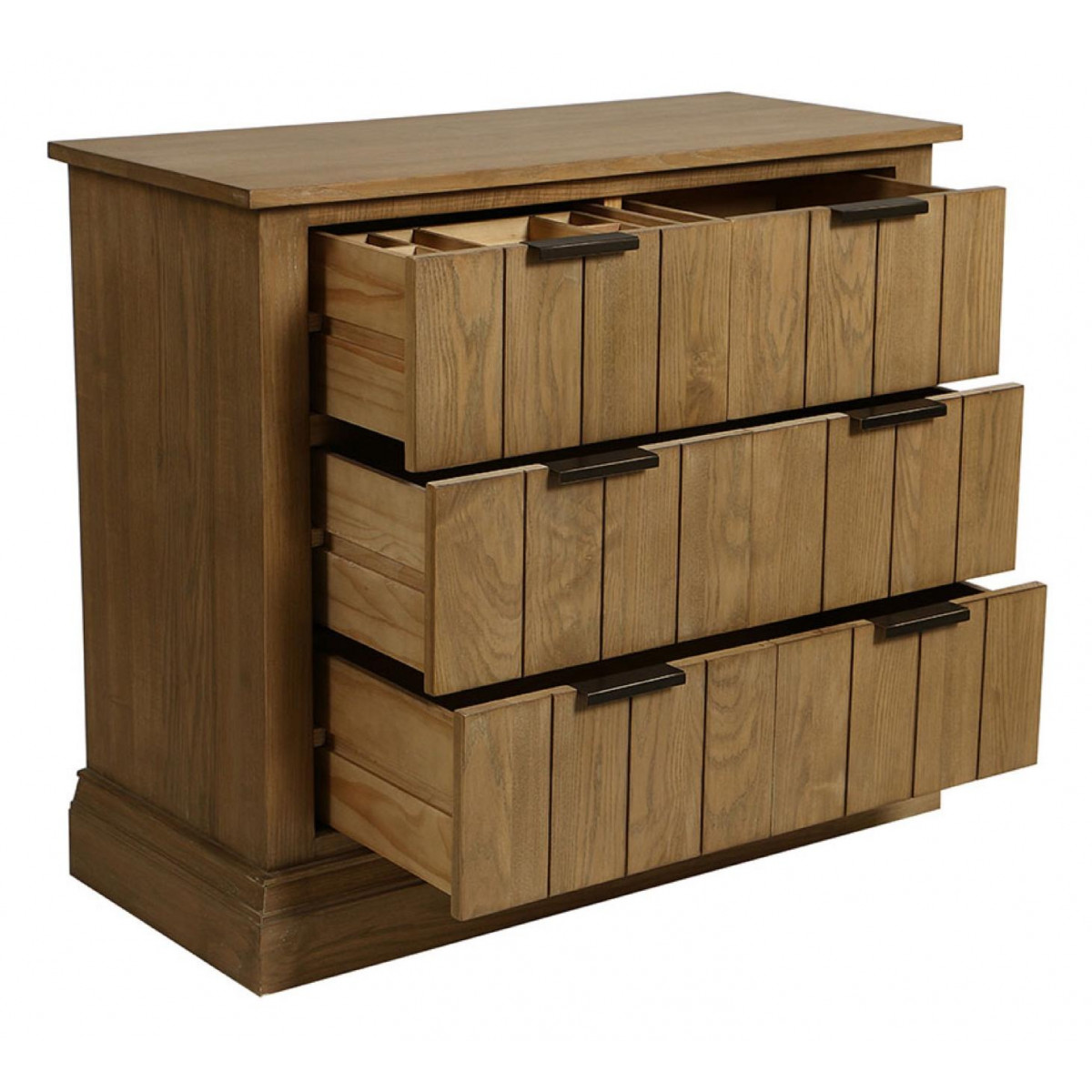 Commode 3 tiroirs - DEMEURE marron, INTERIOR'S