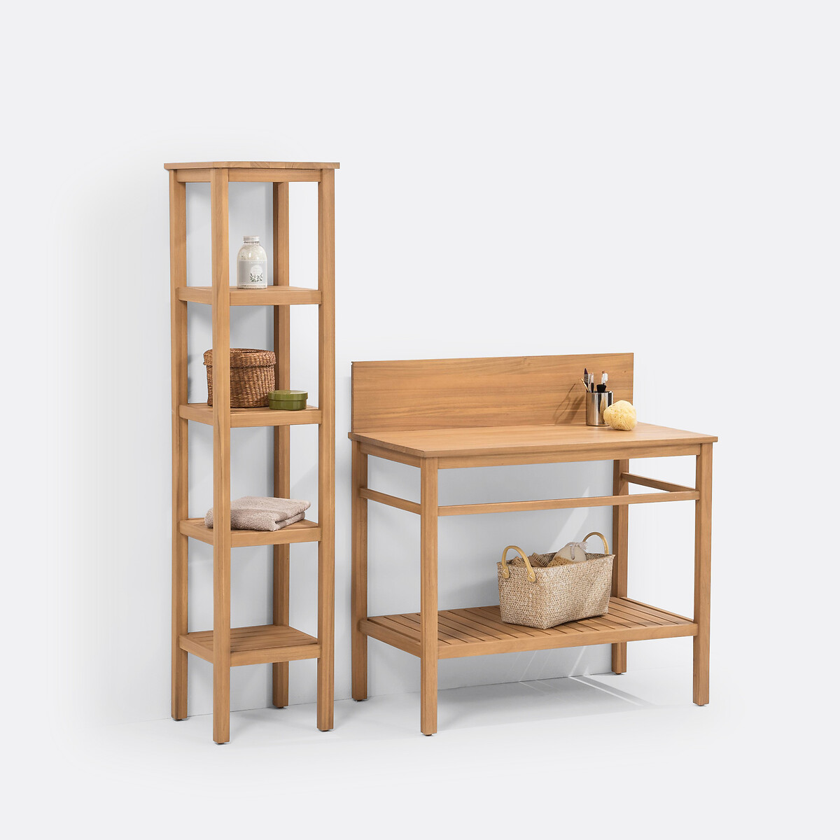 Columna para baño MERCURE, de acacia acacia, LA REDOUTE INTERIEURS