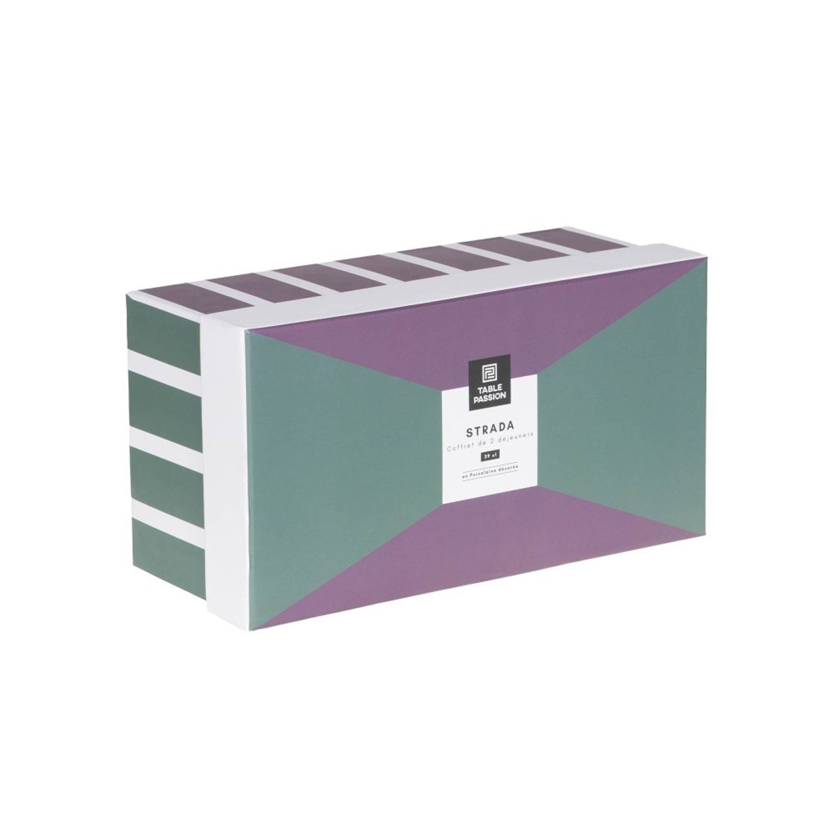 Coffret de 2 déjeuners Strada 39 cl - STRADA multicolore, TABLE PASSION