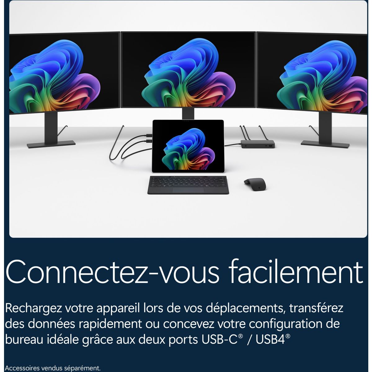PC Hybride SURFACE PRO 12e PLATINE 13" Tactile Snapdragon X plus 16 Go RAM LPDDR5x SSD 256 Go Copilot+PC couleur unique, MICROSOFT