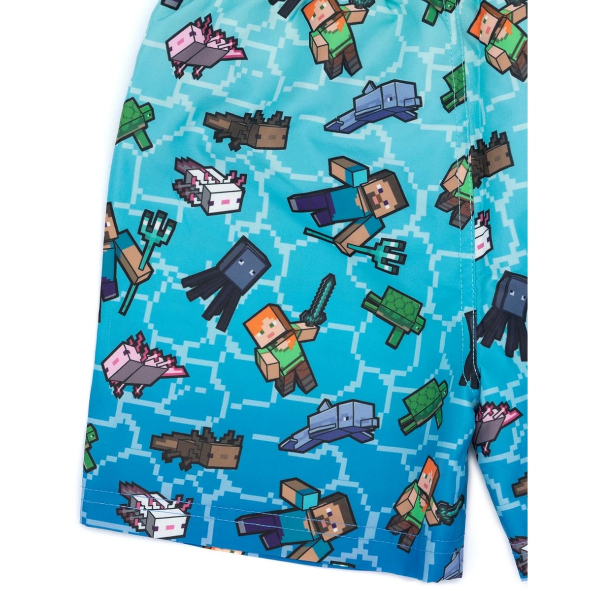 Short de bain bleu, MINECRAFT