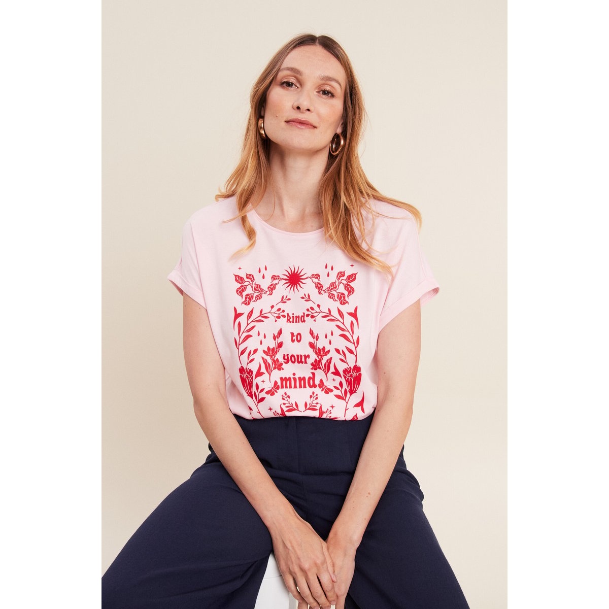 T-shirt manches courtes rose, BREAL