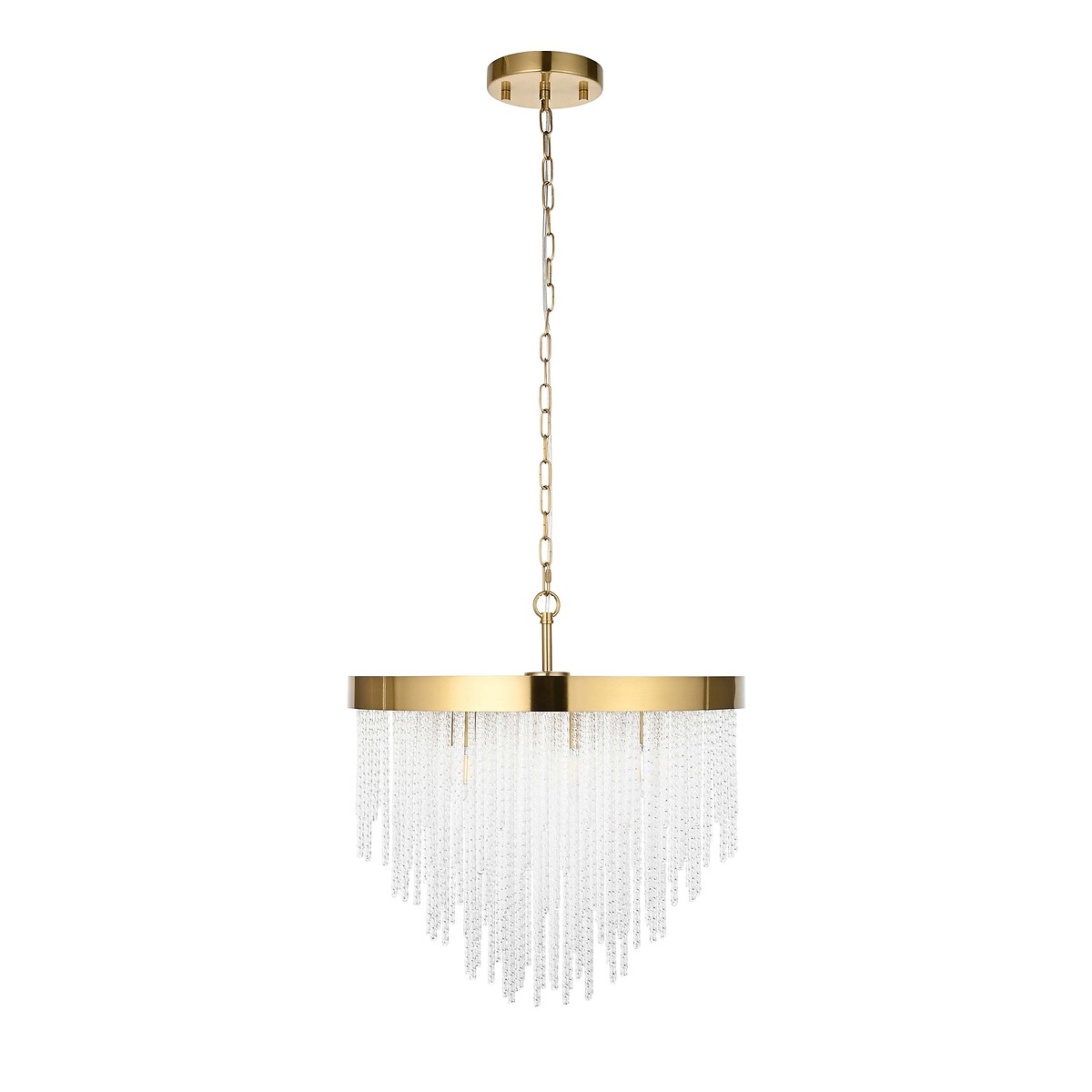 Antario 5-Light Twisted-Glass Pendant Light brass, ÉDITÉ