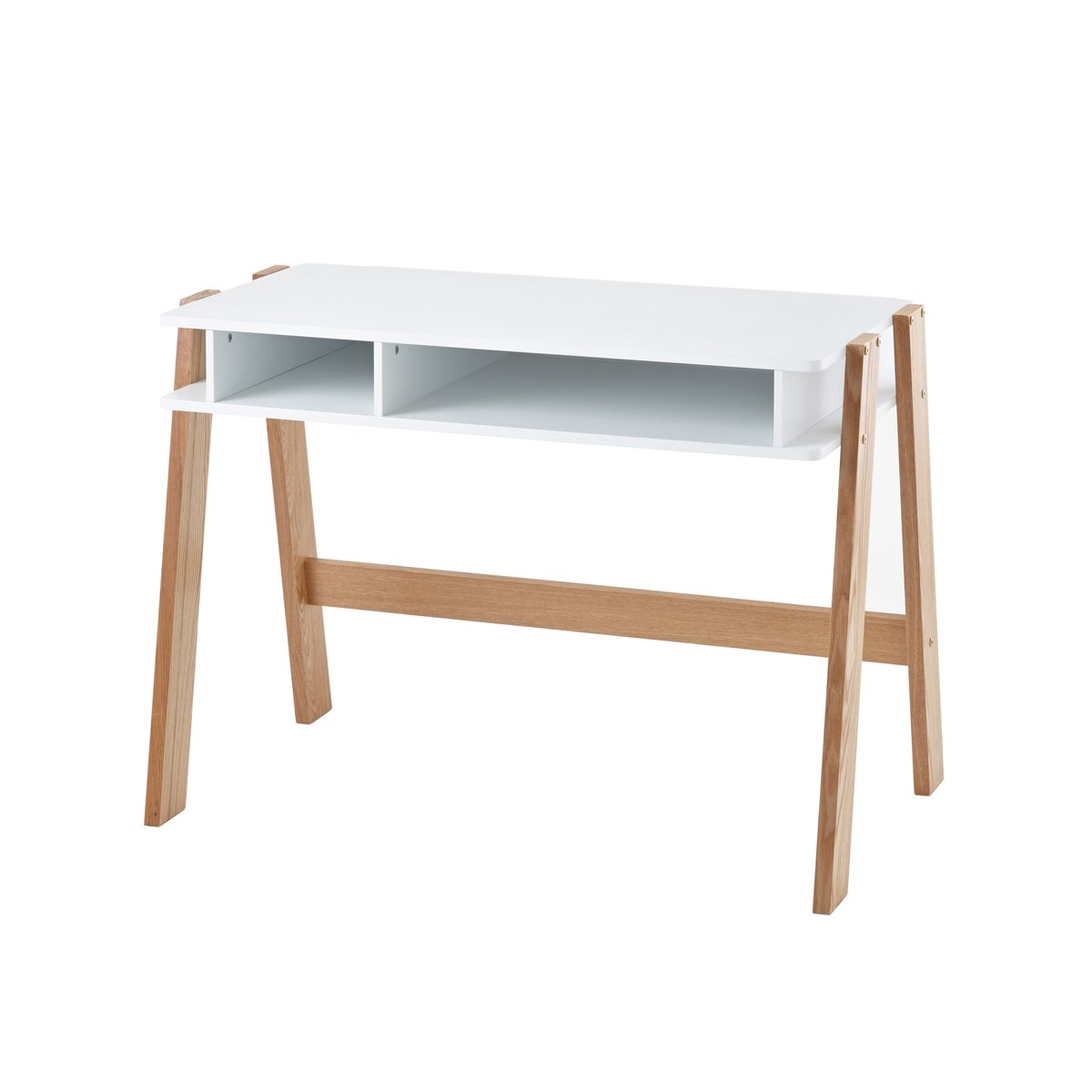 Bureau spécial primaire LIGNE ARCHITEKT blanc/bois, VERTBAUDET