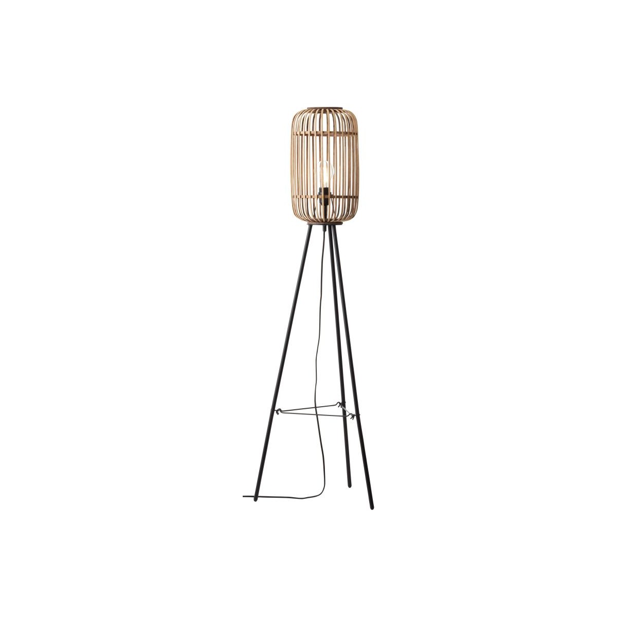 Lampadaire WOODROW brun clair, BRILLIANT