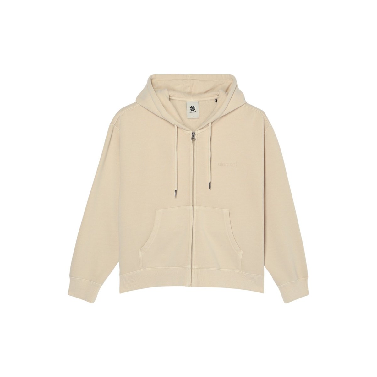 Sweat capuche LOWCASE PIGMENT beige oat milk, ELEMENT