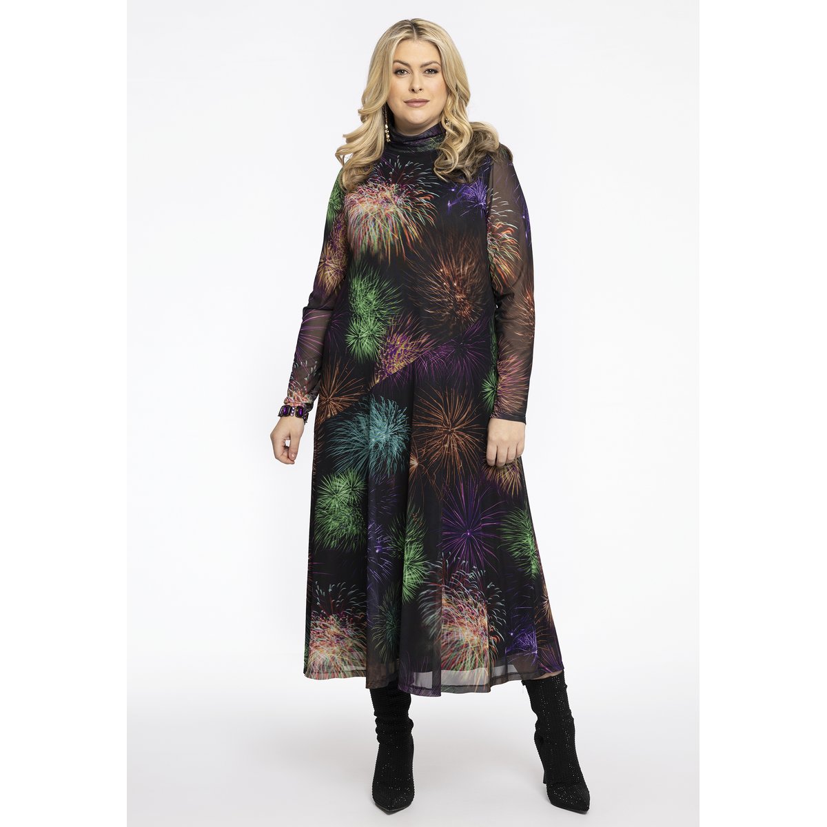 Robe imprimé / imprimée noir, YOEK