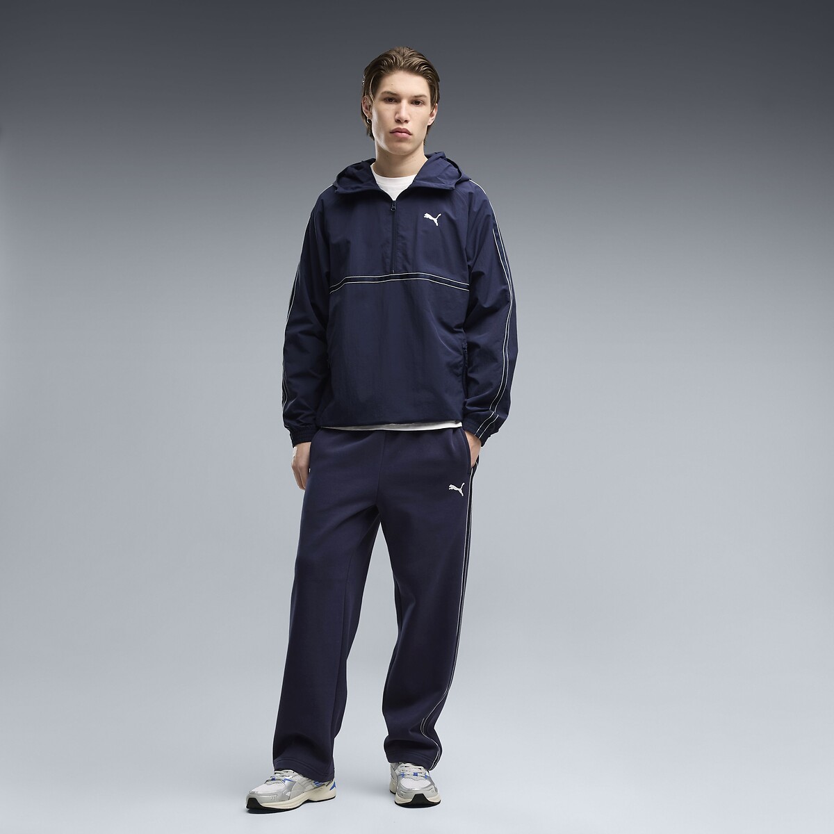 Sweat à capuche, coupe relaxed, Puma Class bleu marine, PUMA