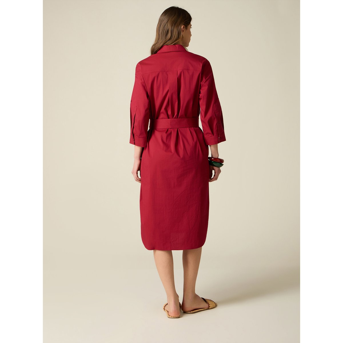 Robe chemisier rouge, OLTRE
