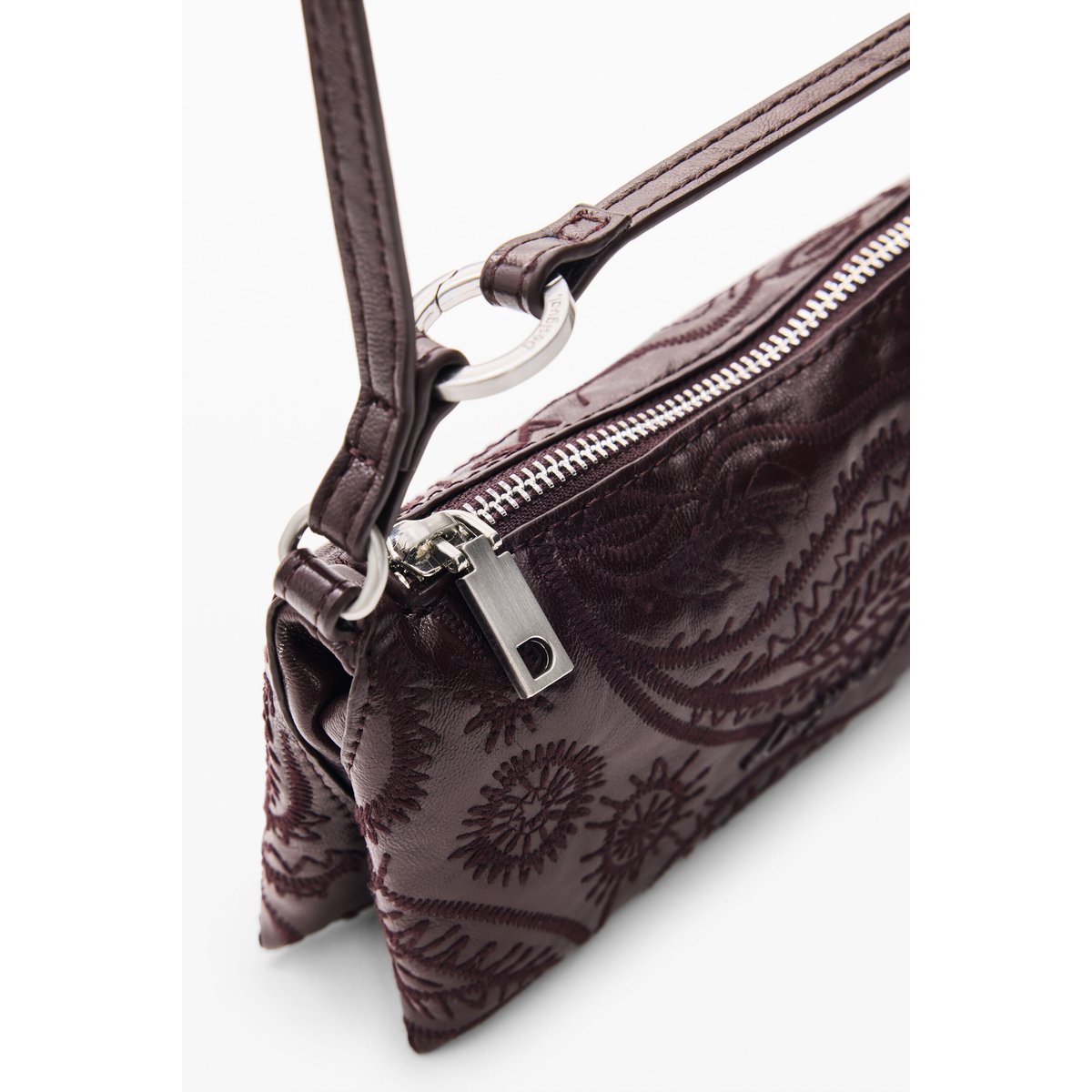 Portefeuille bandoulière Paisley rouge, DESIGUAL