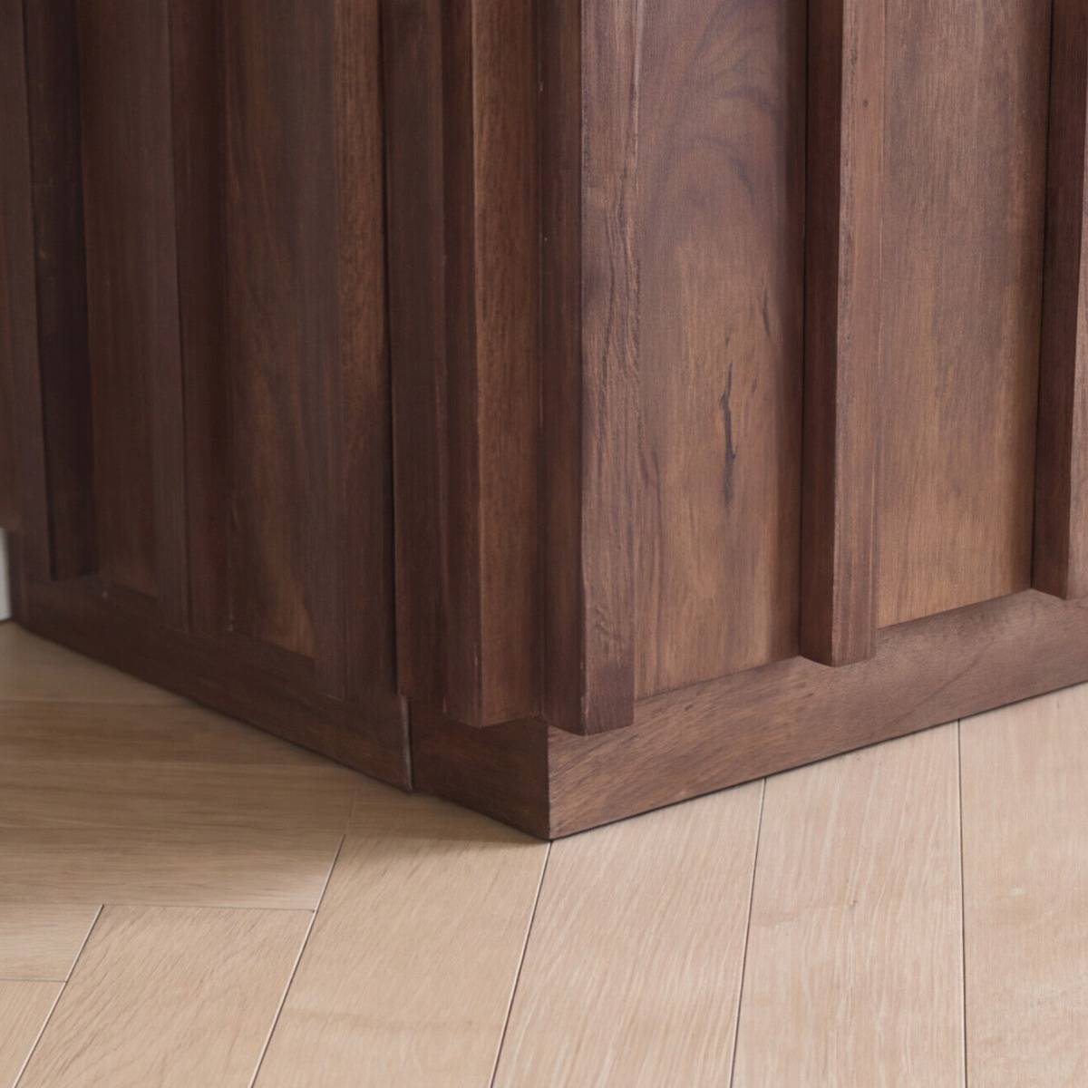Buffet haut en bois de manguier LILITH bois foncé, MADE IN MEUBLES
