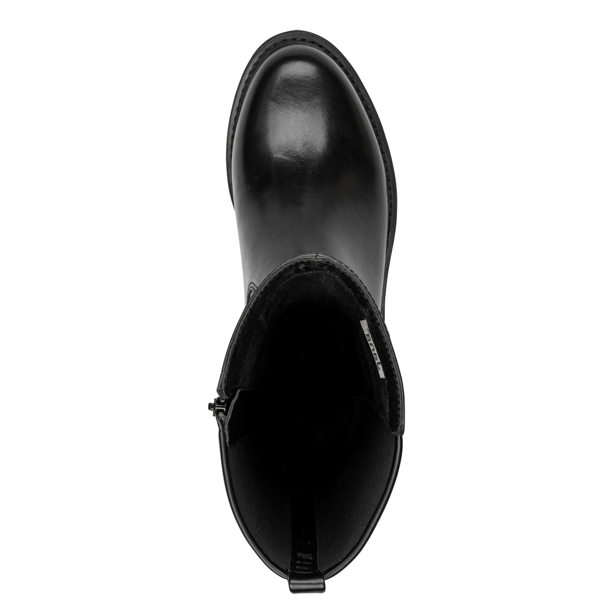 Bottes en cuir noir, JANA
