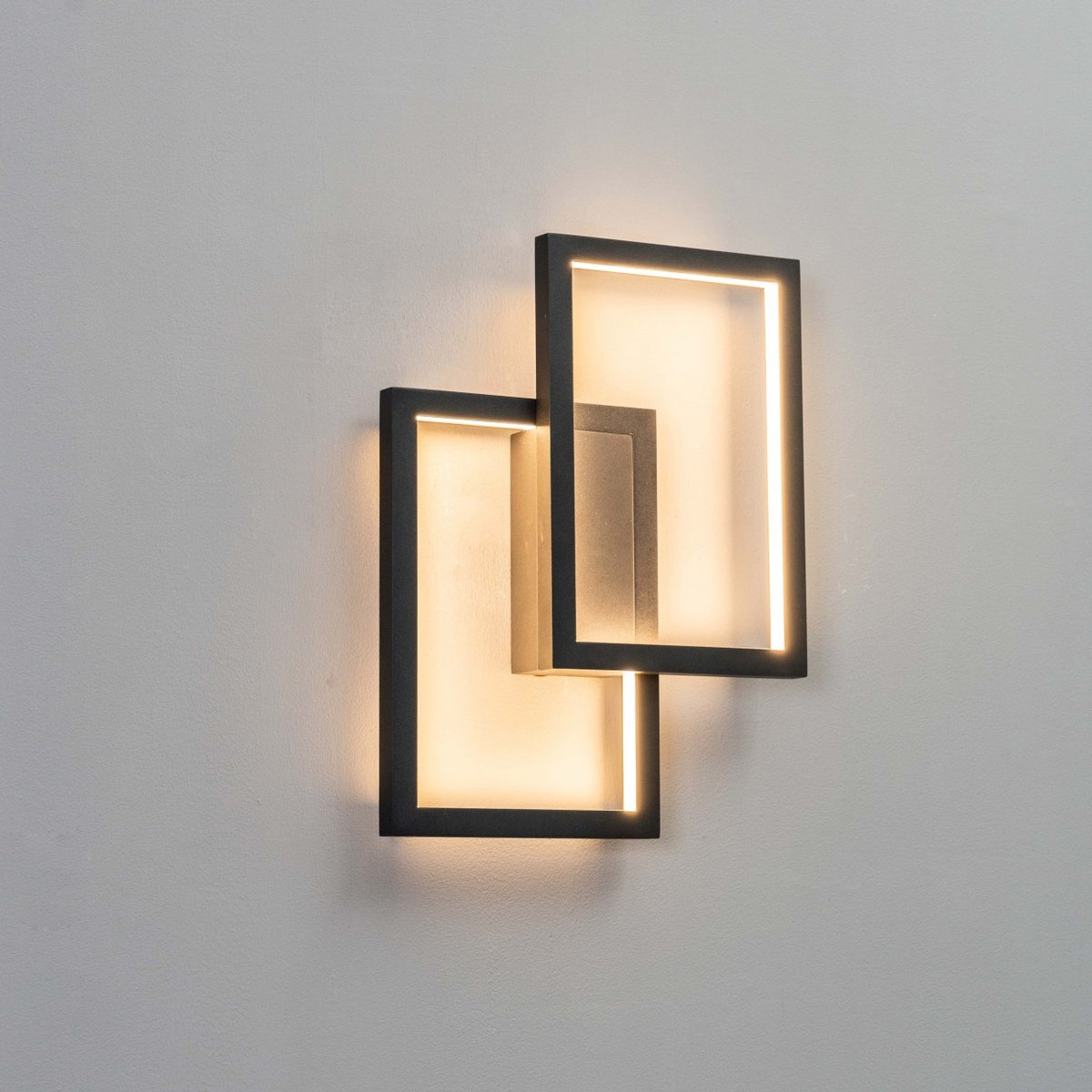 Applique art déco avec LED intégrées - TAAVI noir, KOSILUM