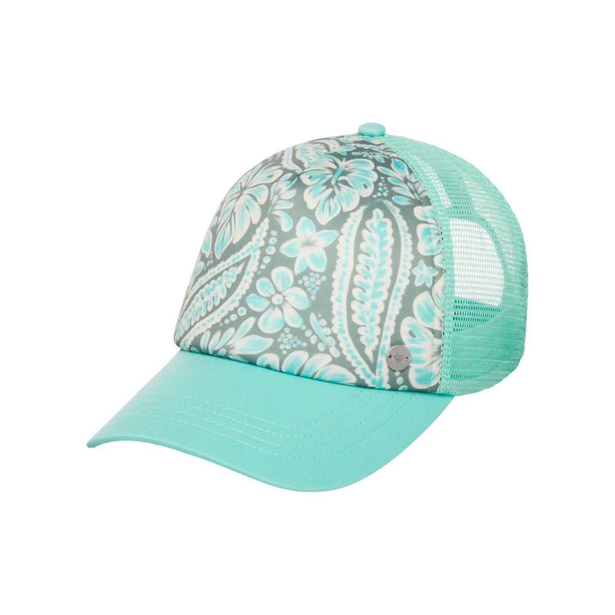 Casquette trucker BEAUTIFUL MORNING. vert oil green wildside paisley, ROXY