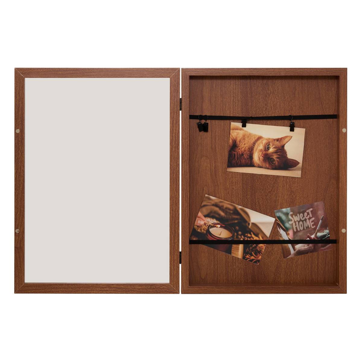 Porte-photos rectangulaire LILY marron, ATMOSPHERA