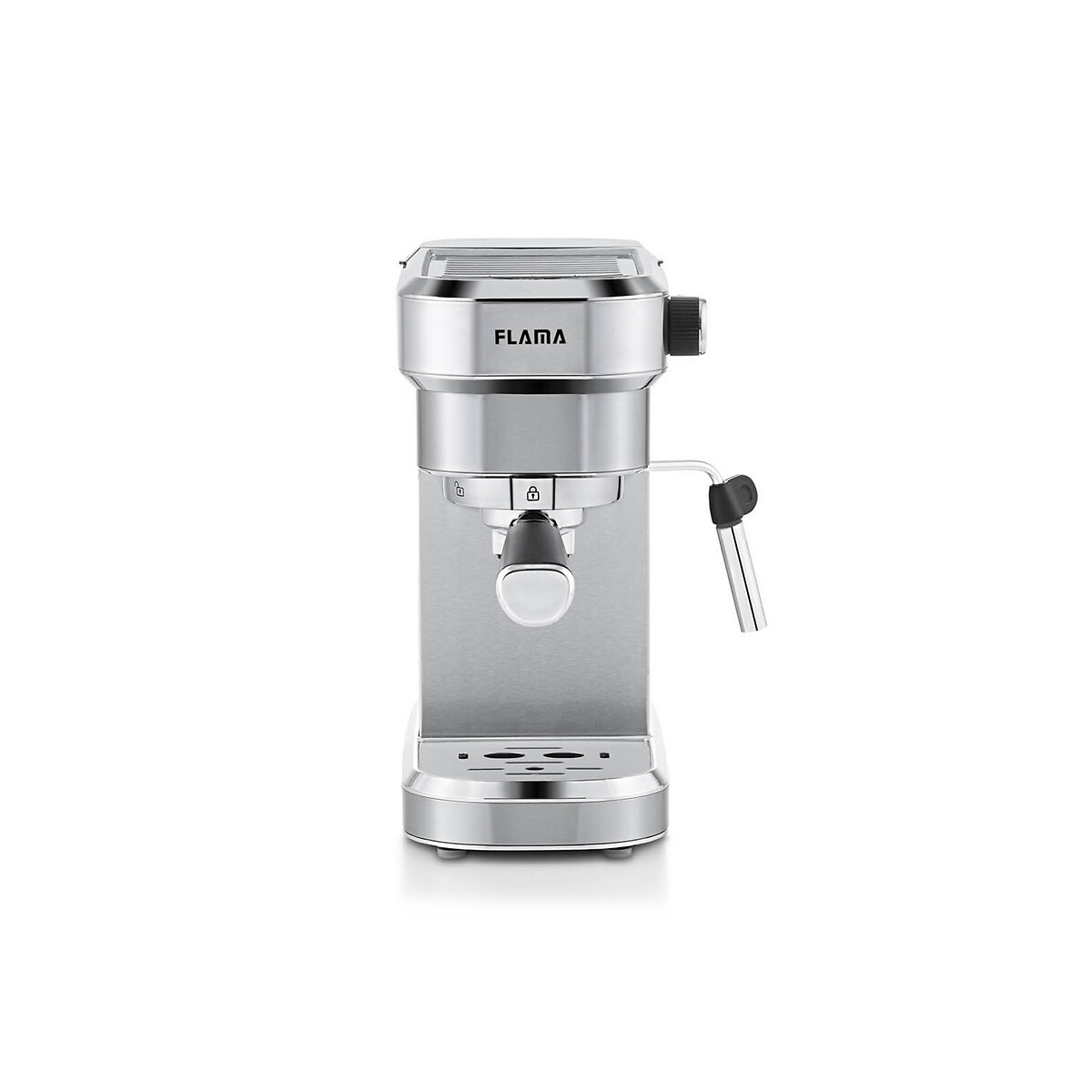 Máquina de café Expresso 20 BAR com vapor, Inox, 1256FL, da Flama inox, FLAMA