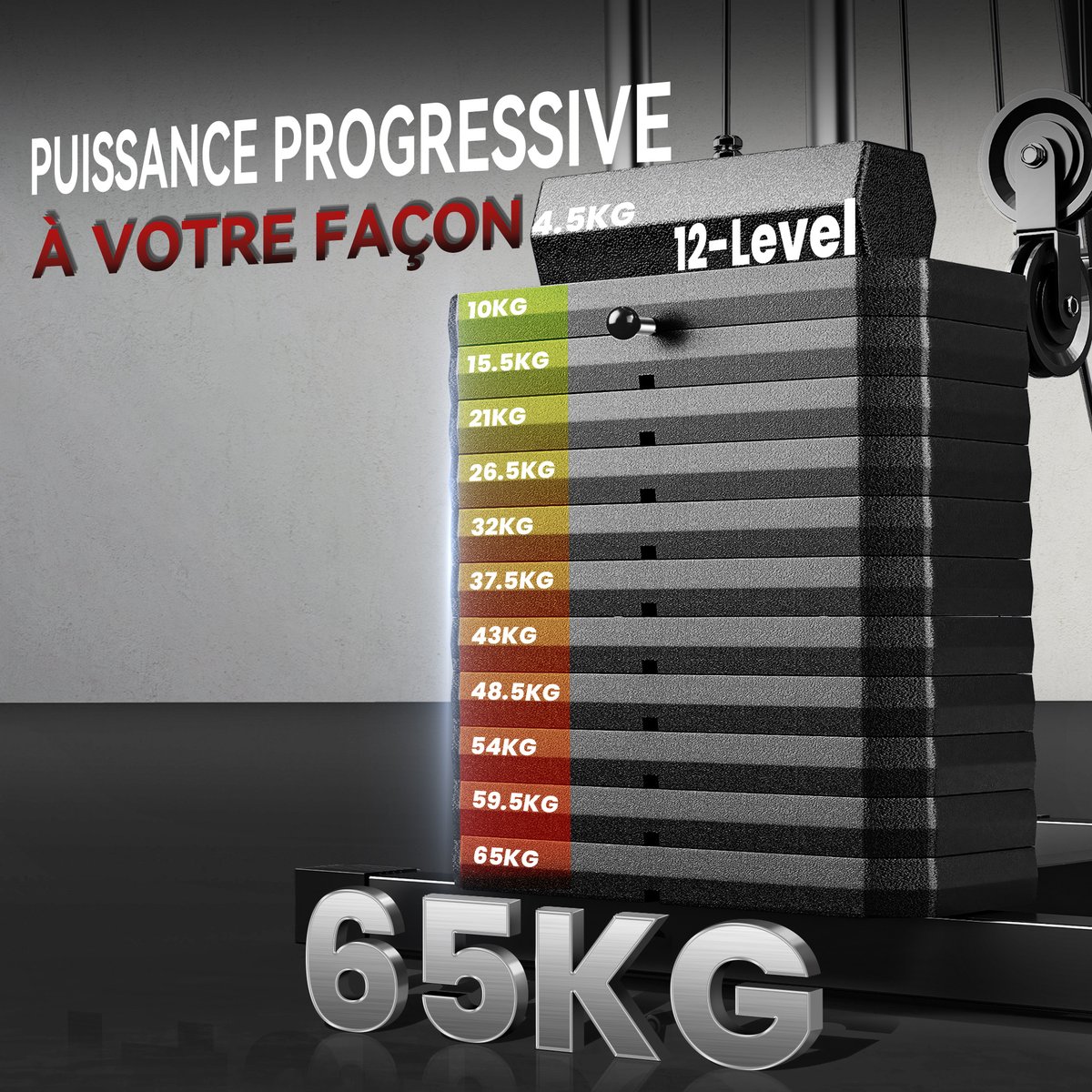 Station de musculation polyvalente Acier Noir noir, HOMCOM