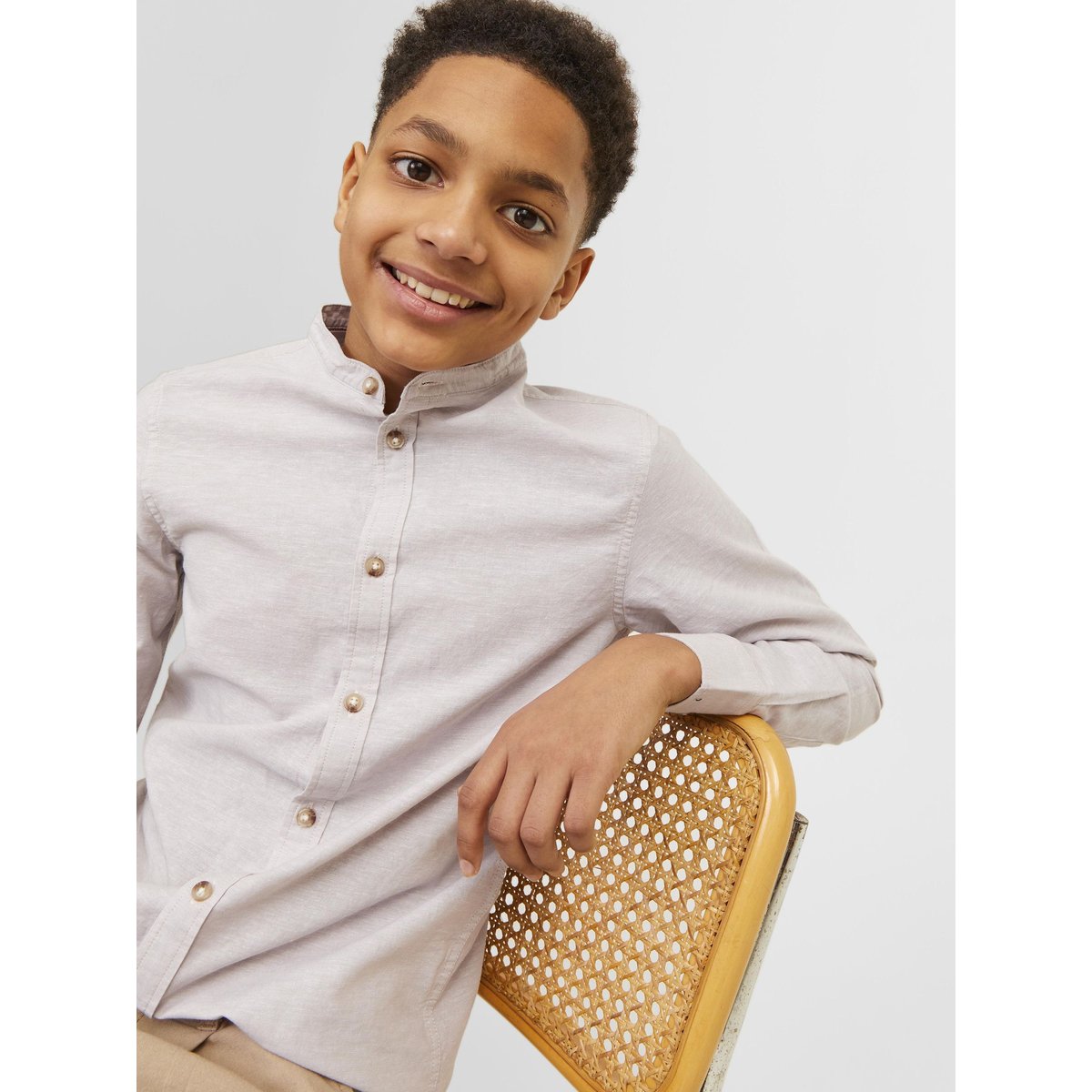 Chemise à boutons JACK & JONES JUNIOR crockery, JACK & JONES JUNIOR