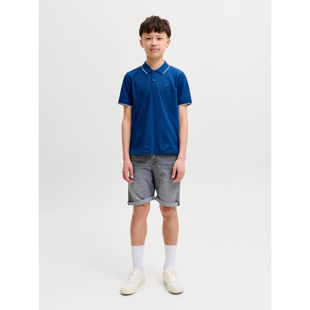 Short En Denim grey denim, JACK & JONES JUNIOR