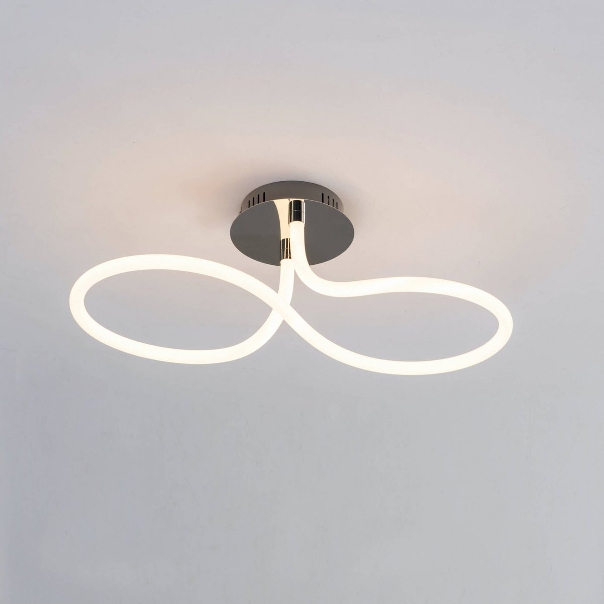 Plafonnier LED infini chromé - AENARIA argenté / chromé, KOSILUM