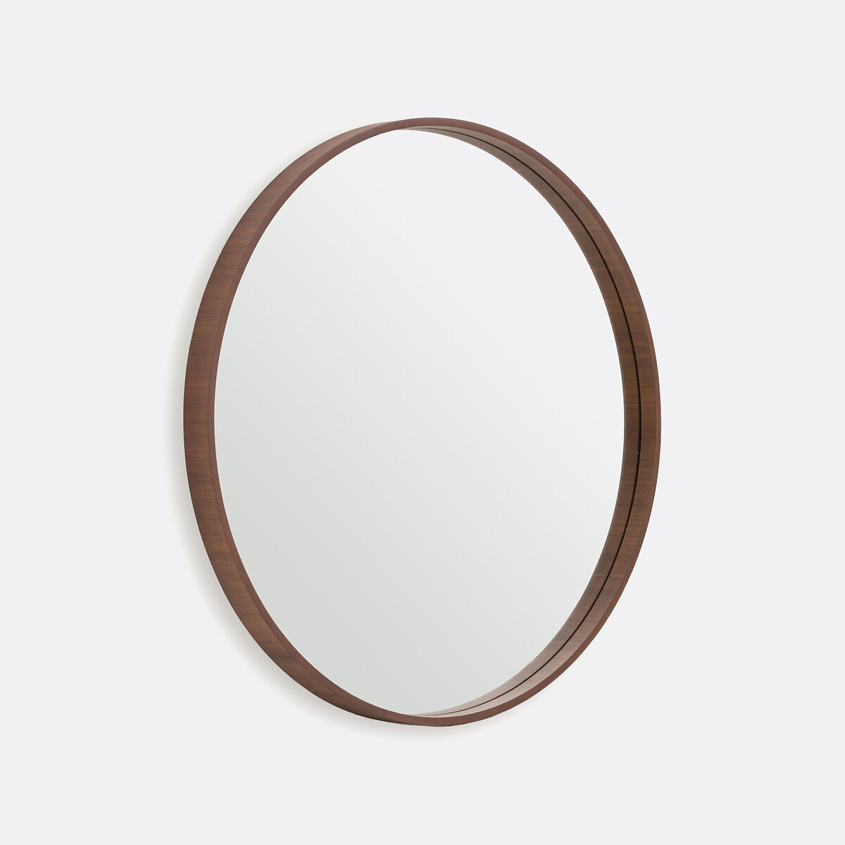 Miroir rond plaqué noyer Ø80 cm, Alaria noyer, LA REDOUTE INTERIEURS