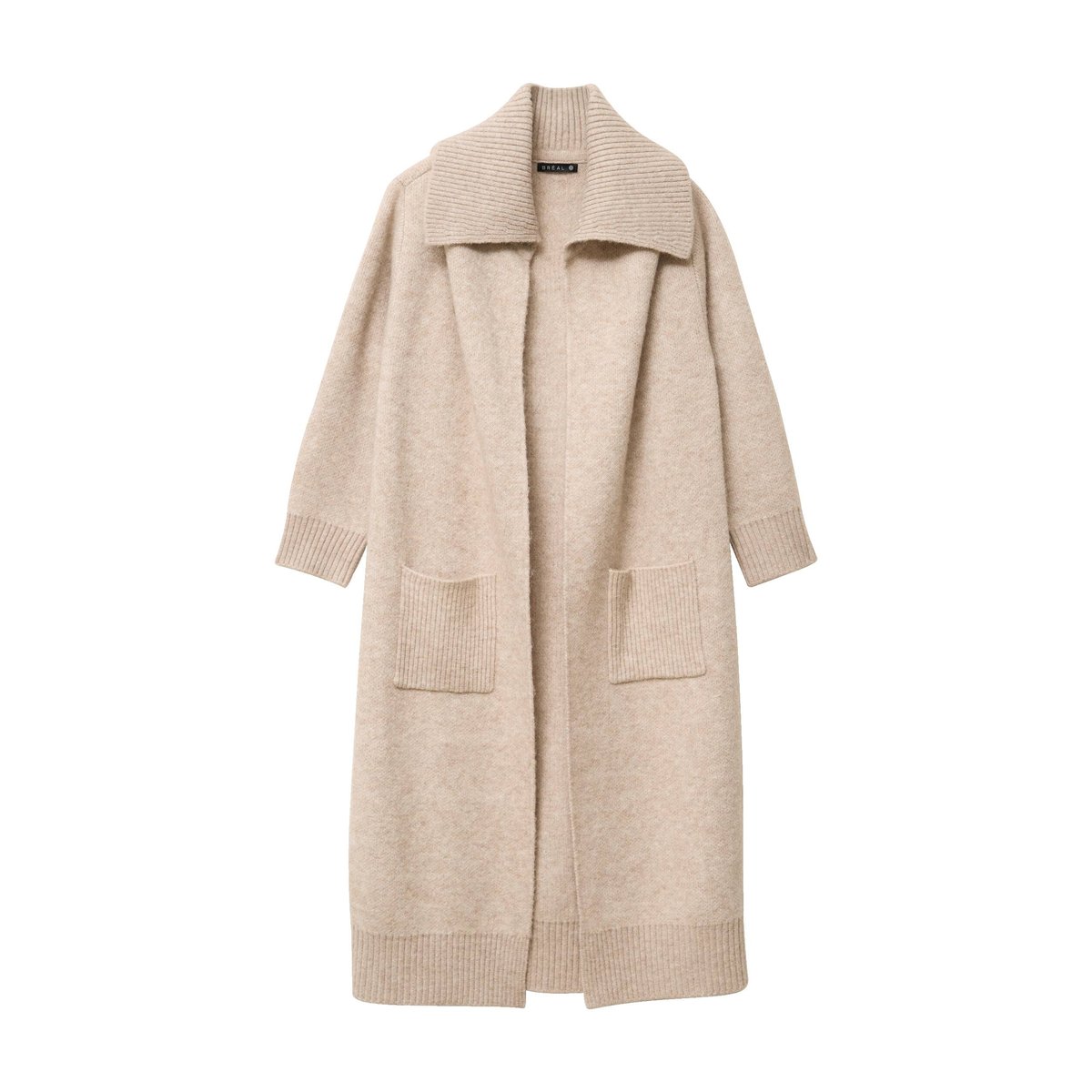 Gilet long beige femme creme, BREAL