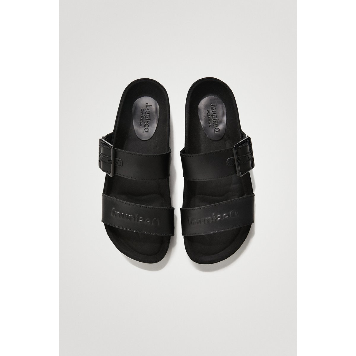 Sandales En Cuir noir, DESIGUAL