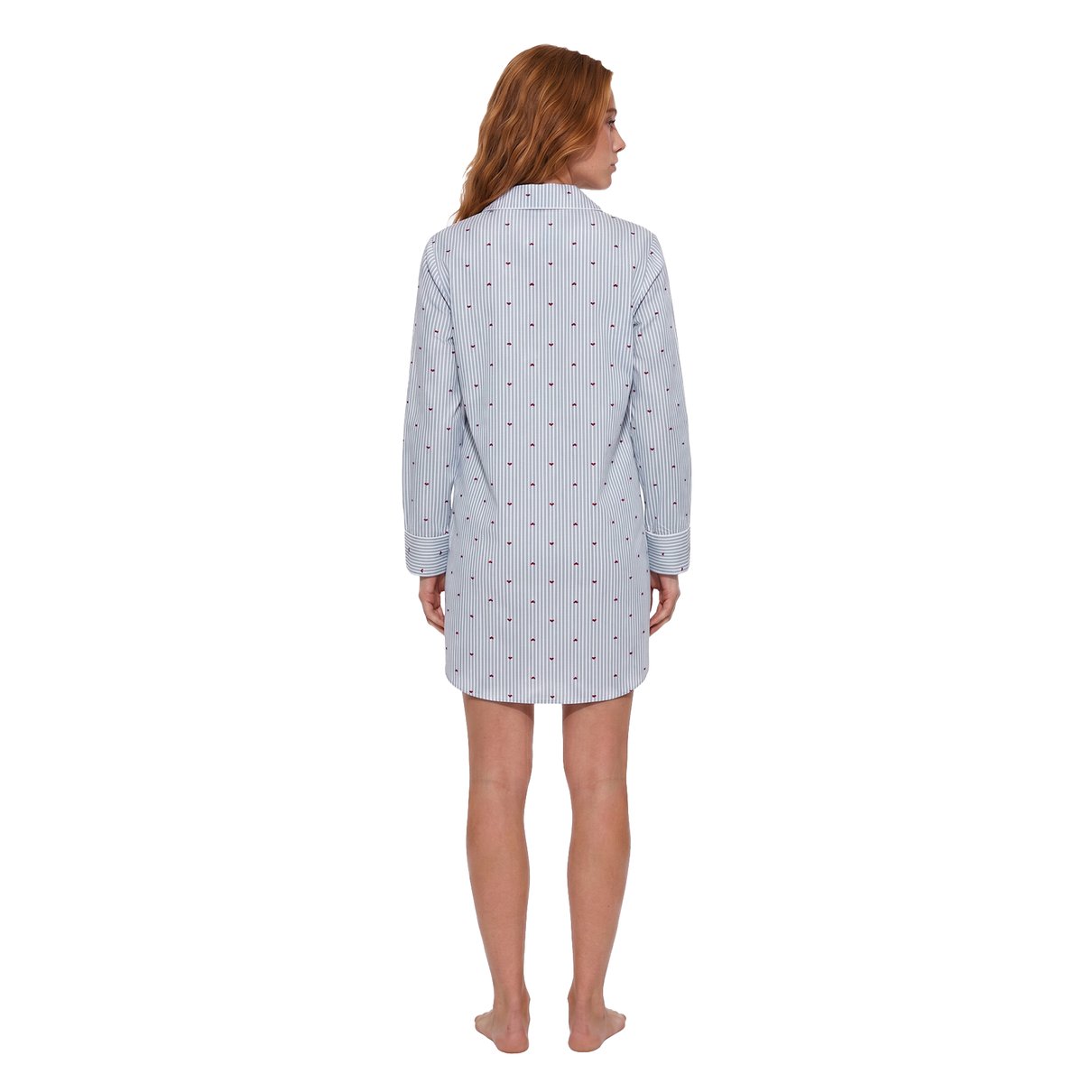 Chemise de nuit grossesse allaitement bleu ciel, VERTBAUDET