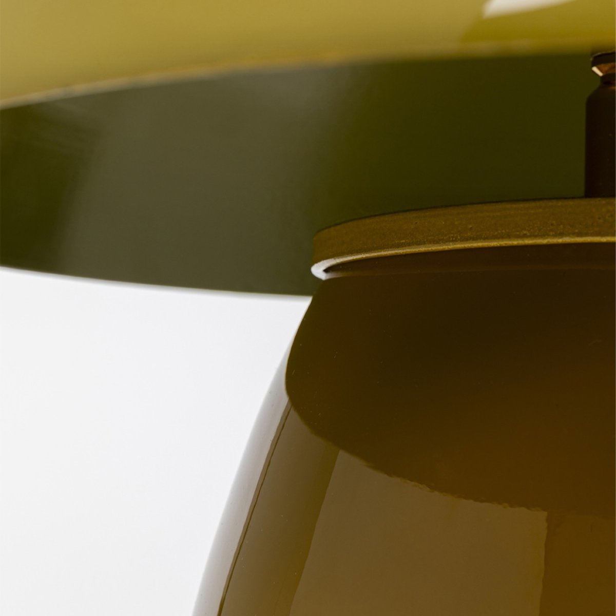 Lampe en verre et acier, FUNGO vert, KARE DESIGN