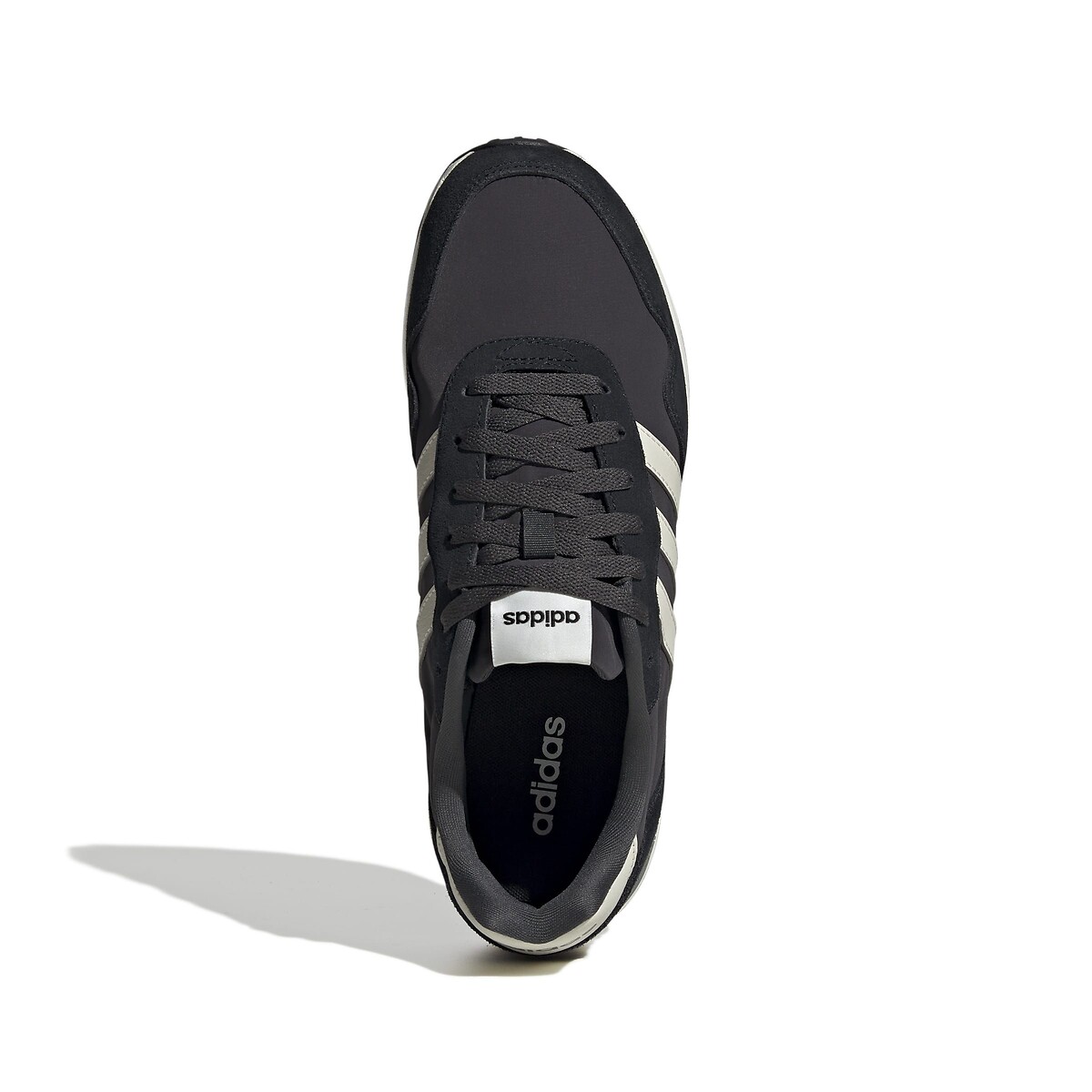 Sneaker aus Leder RUN 60s 4.0 schwarz/grau/weiss, ADIDAS SPORTSWEAR