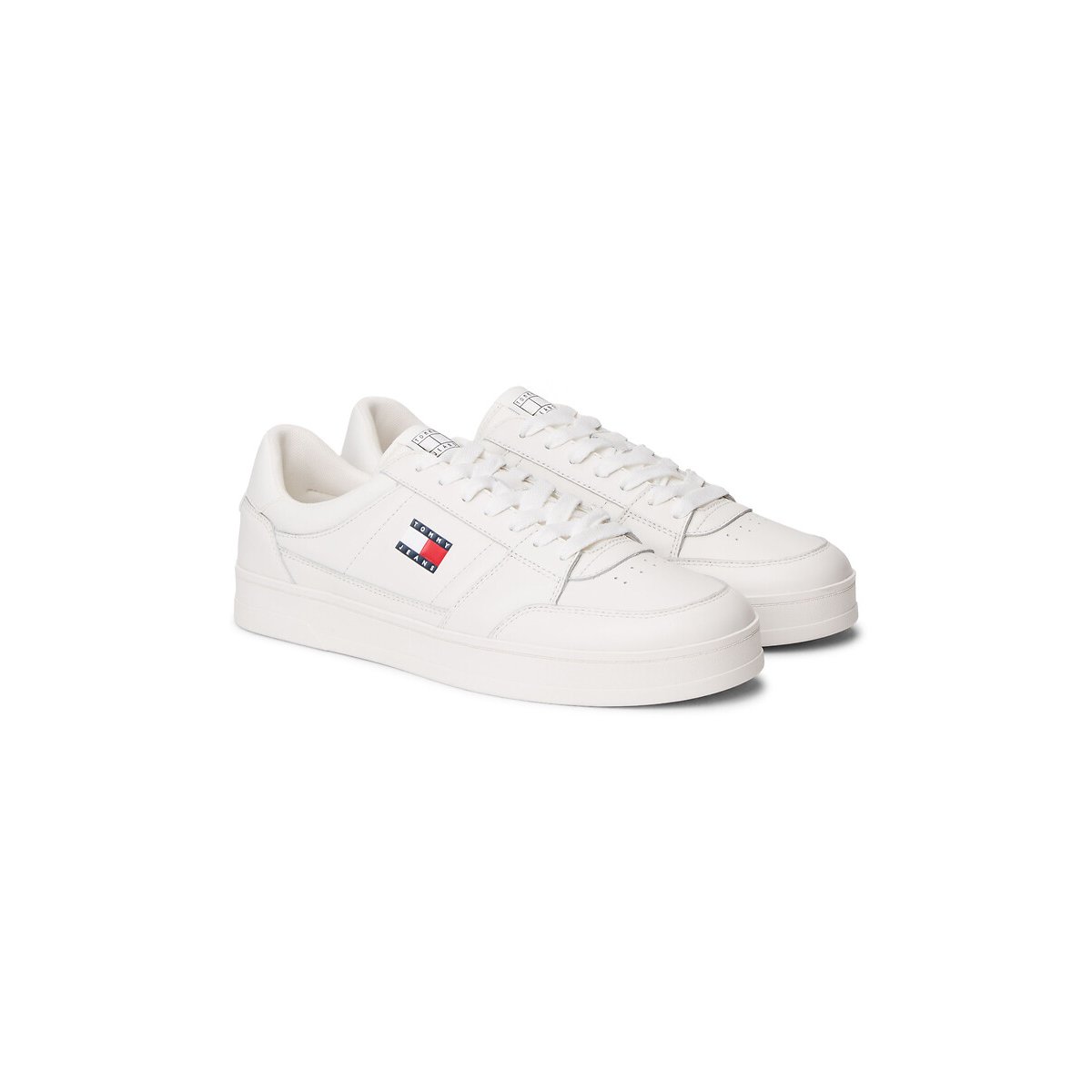 Baskets en cuir The Greenwich blanc, TOMMY JEANS
