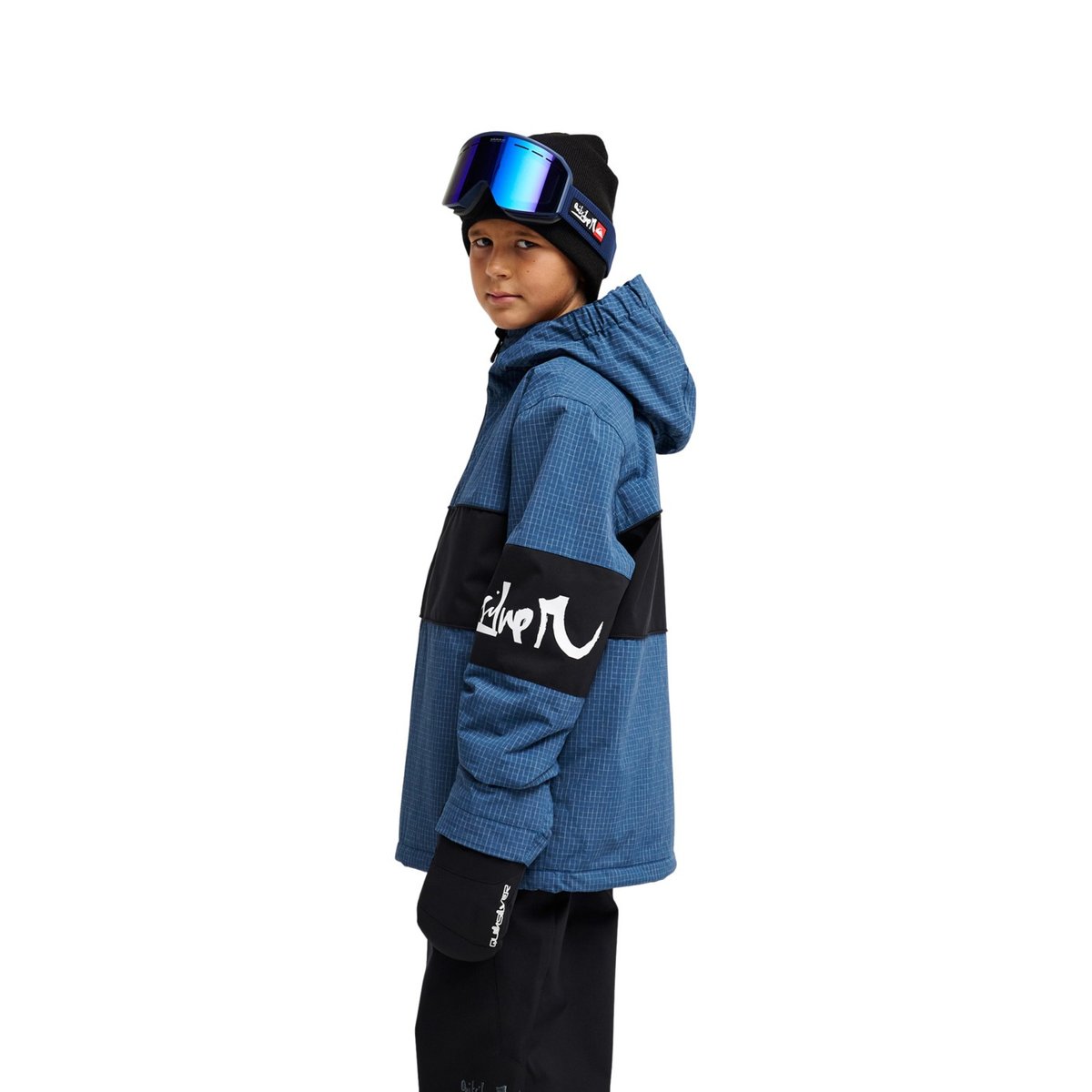 Veste de snow technique YOUNG GUNS HIGH IN THE HOOD 10K bleu dark denim, QUIKSILVER