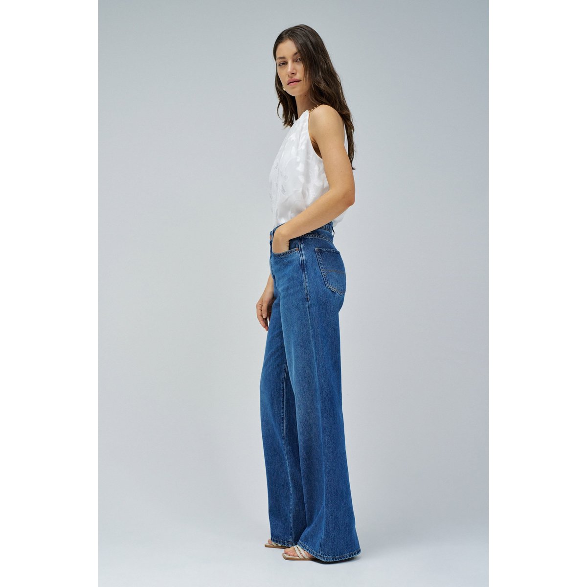 JEAN WIDE LEG bleu, SALSA JEANS