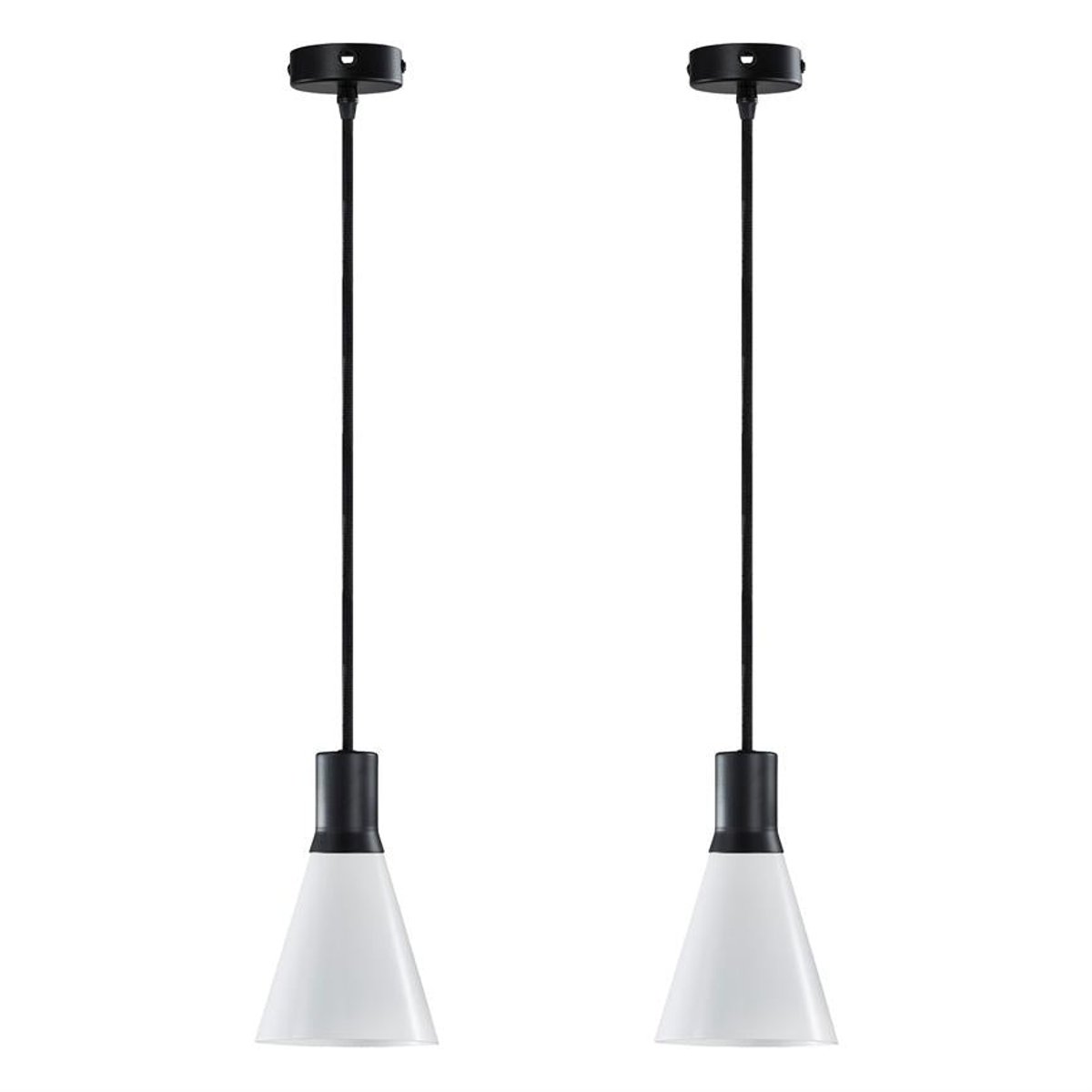 Suspension en verre et métal GENT 2 pièces noir, DYBERG LARSEN