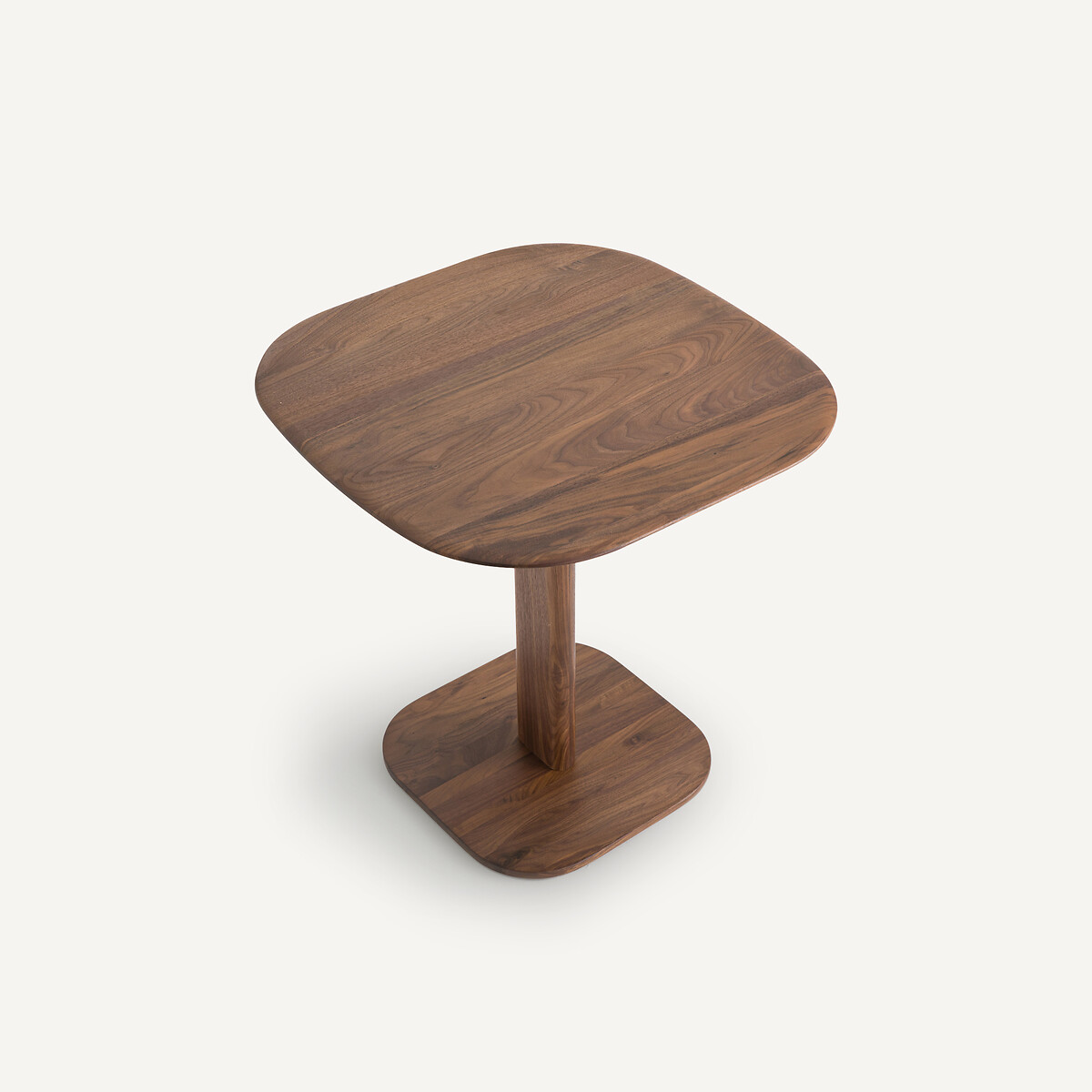 Mesa bistro para 2 cubiertos de nogal macizo, diseño de Emmanuel Gallina, MONCEAU nogal, EMMANUEL GALLINA X AM.PM