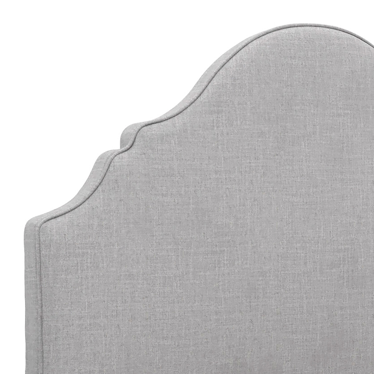 Novella Linen Upholstered Bed with French Style Headboard light grey, ÉDITÉ