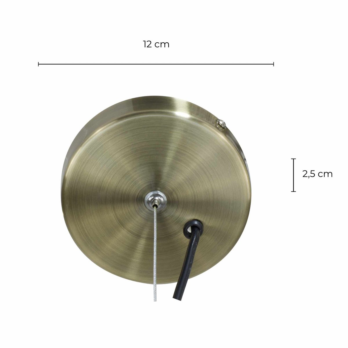 Suspension en verre et métal, SENSIAL PM laitontransparent, C-CREATION