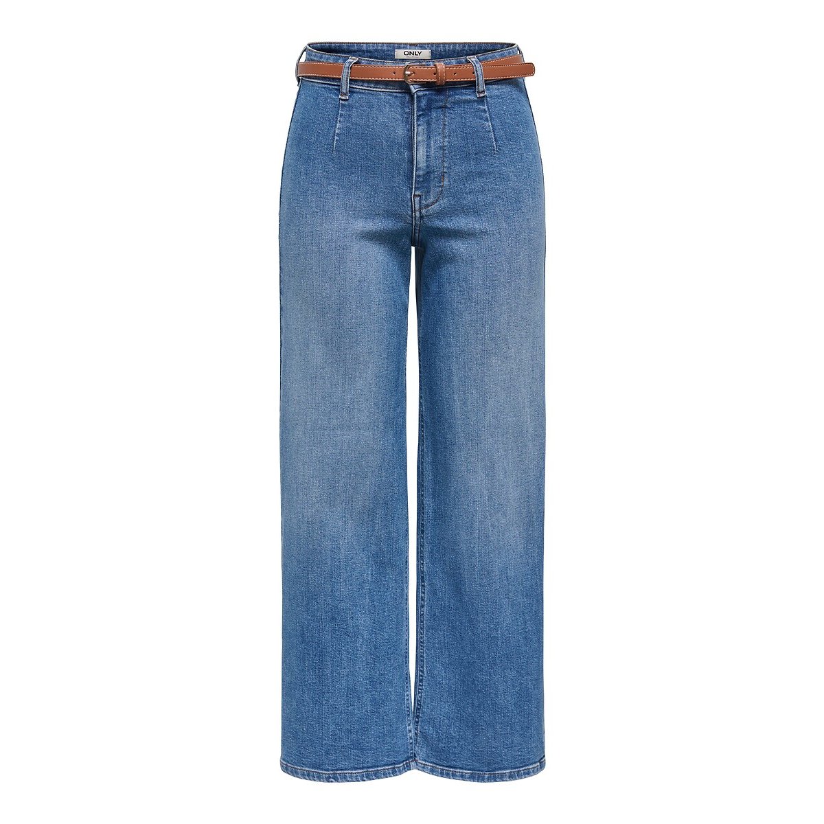 Jean large avec ceinture intégrée medium blue, ONLY